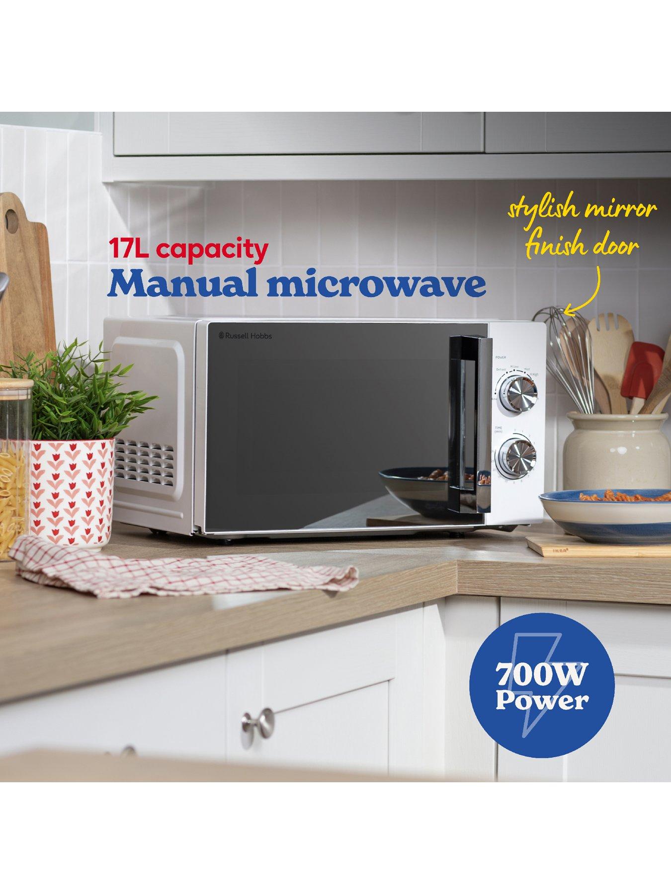 Image 2 of 7 of Russell Hobbs RHM1735, 17L 700W Manual Microwave in White