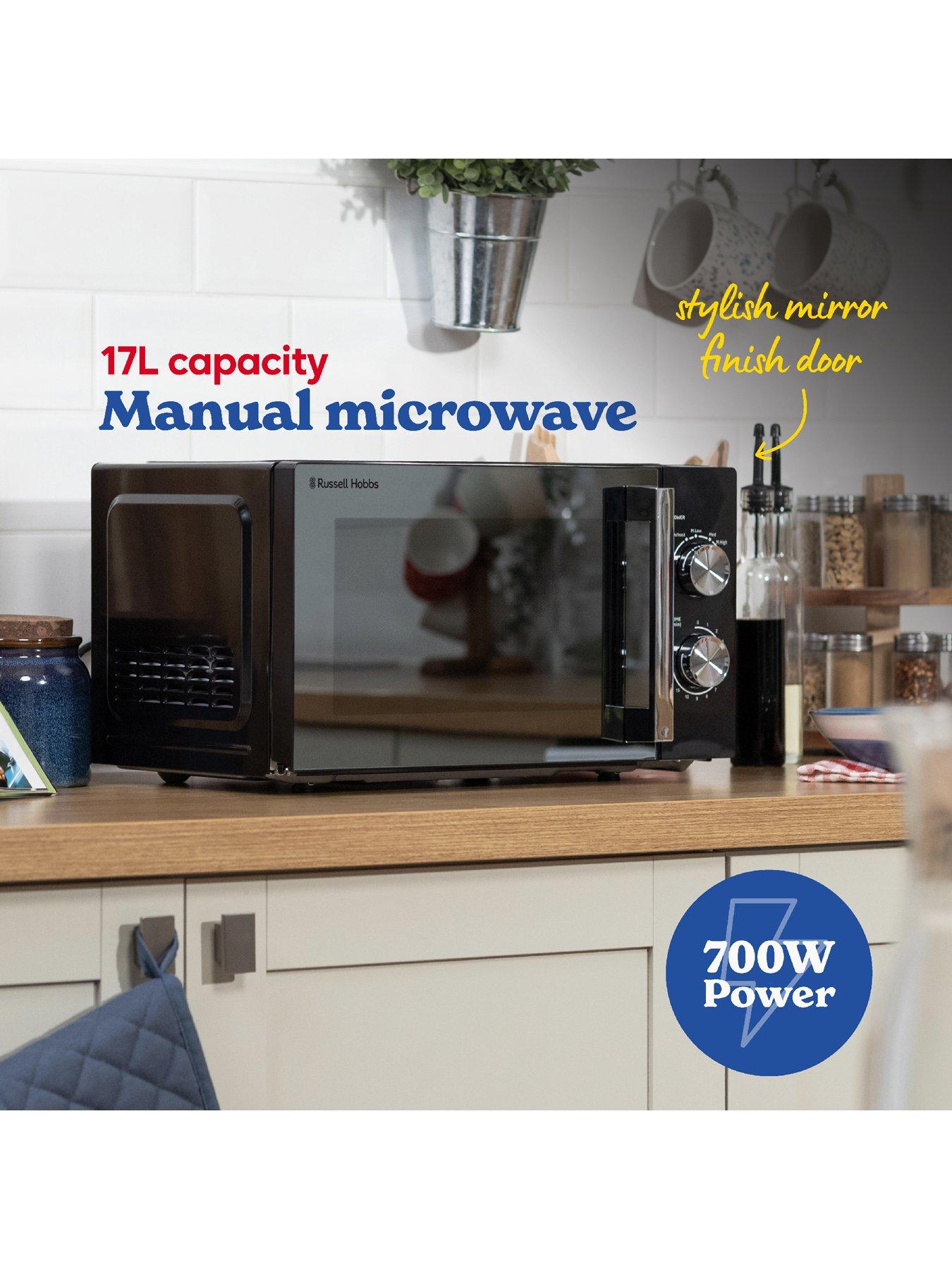 Image 2 of 7 of Russell Hobbs RHM1735B, 17L 700W Manual Microwave in Black