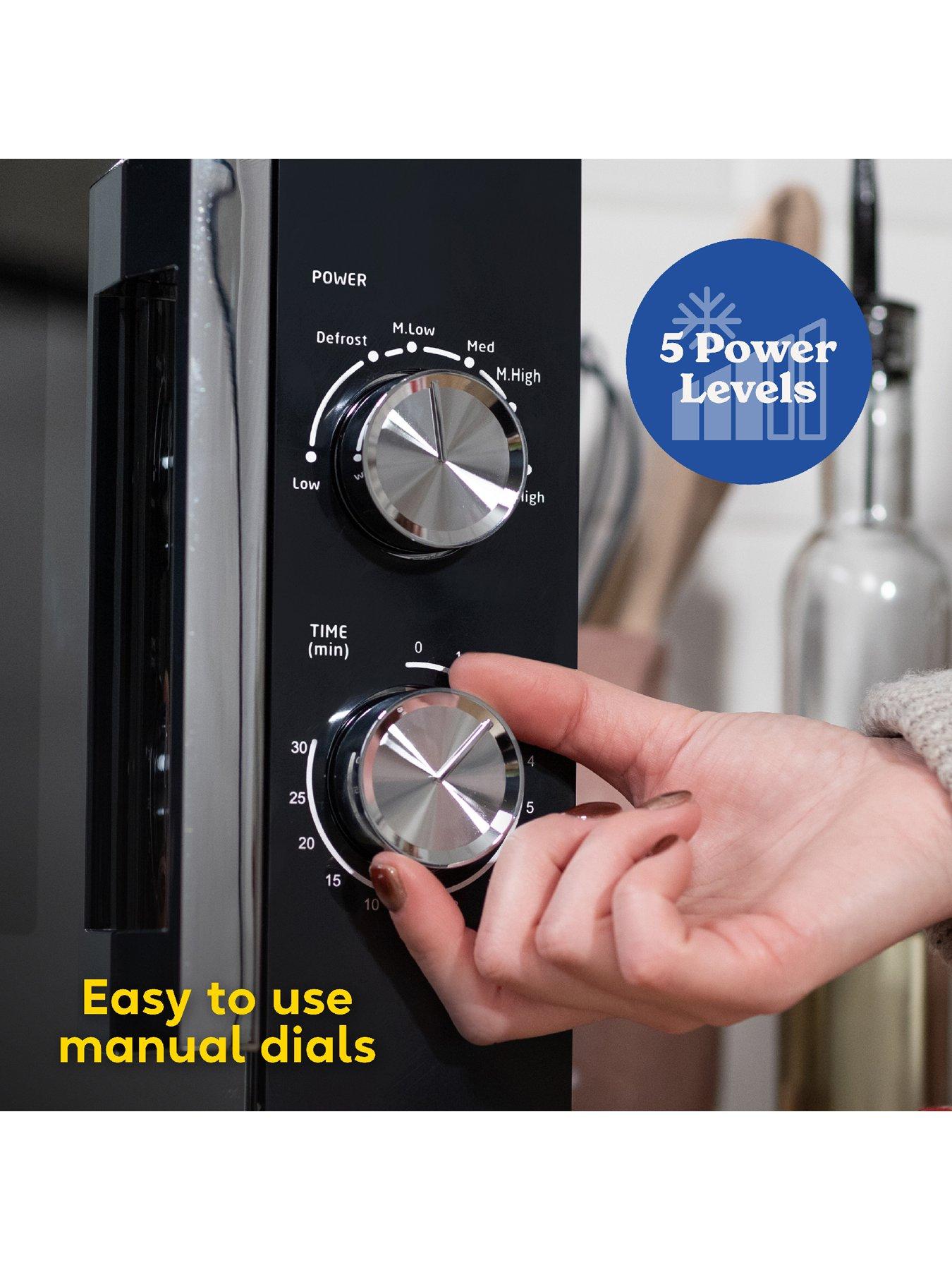 Image 6 of 7 of Russell Hobbs RHM1735B, 17L 700W Manual Microwave in Black