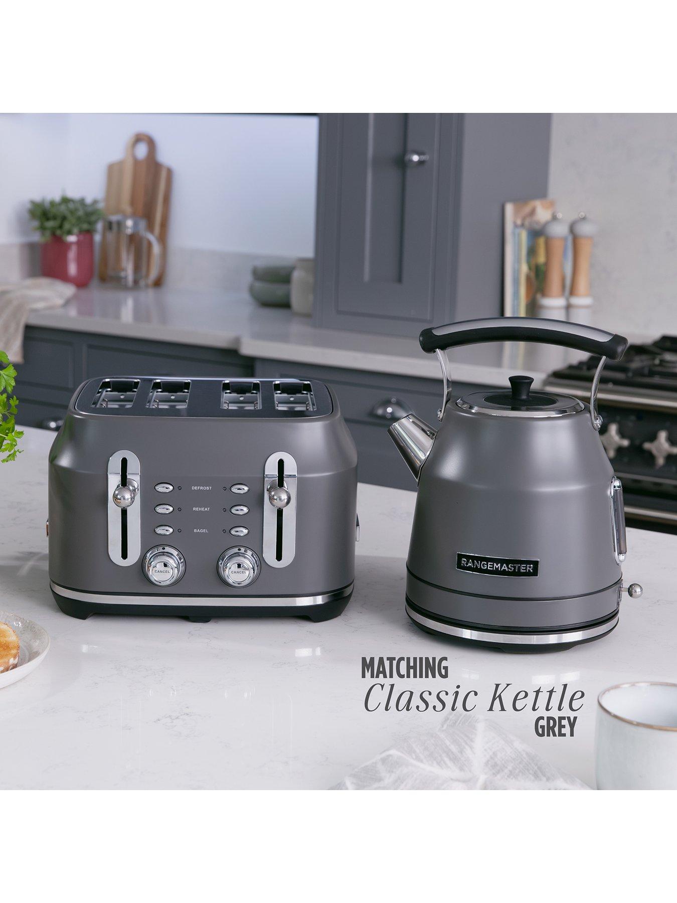 Image 3 of 7 of Rangemaster Rangemaster RMCL4S304GY Classic Toaster in Matt Grey