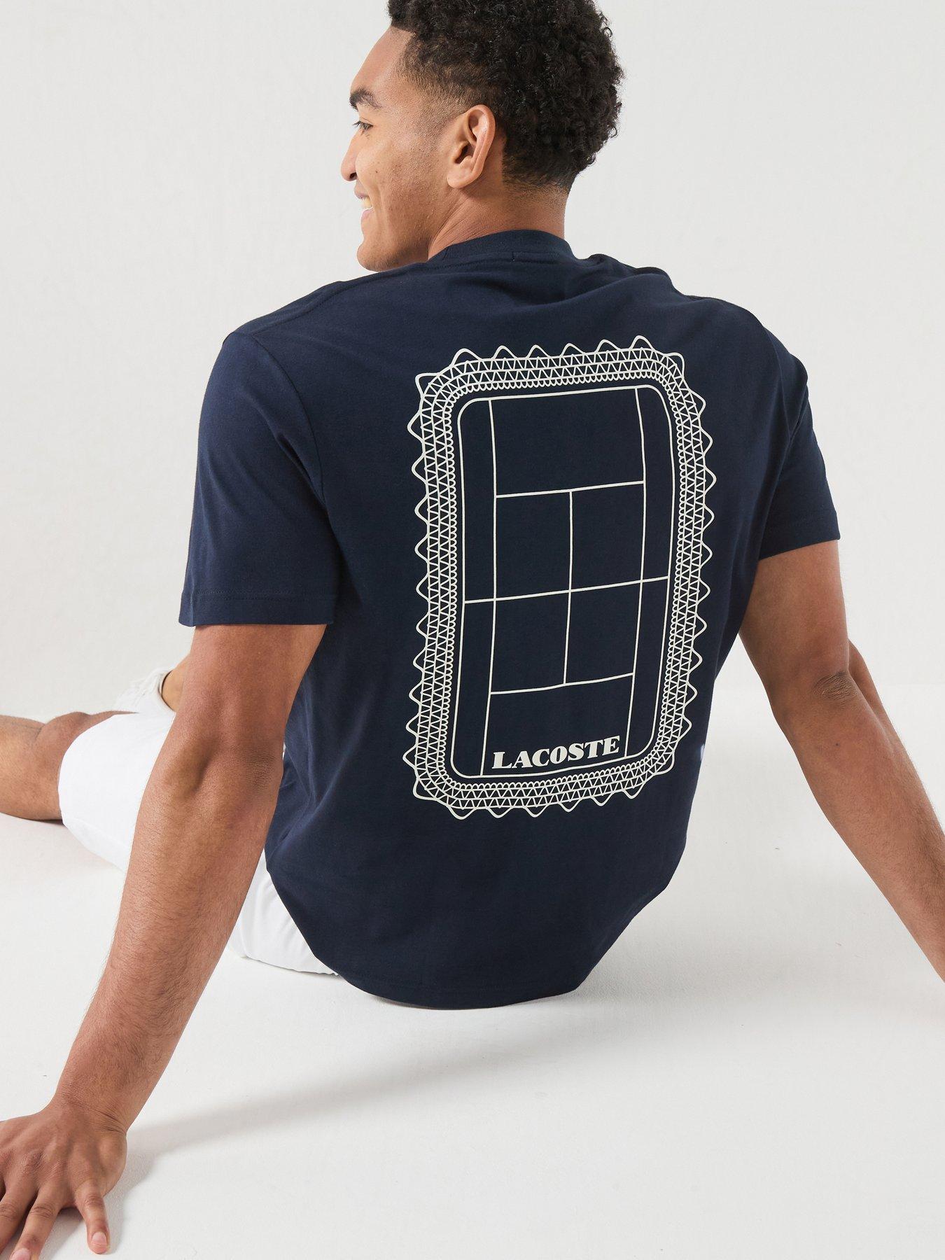 Lacoste Premium Back Graphic T-Shirt - Navy