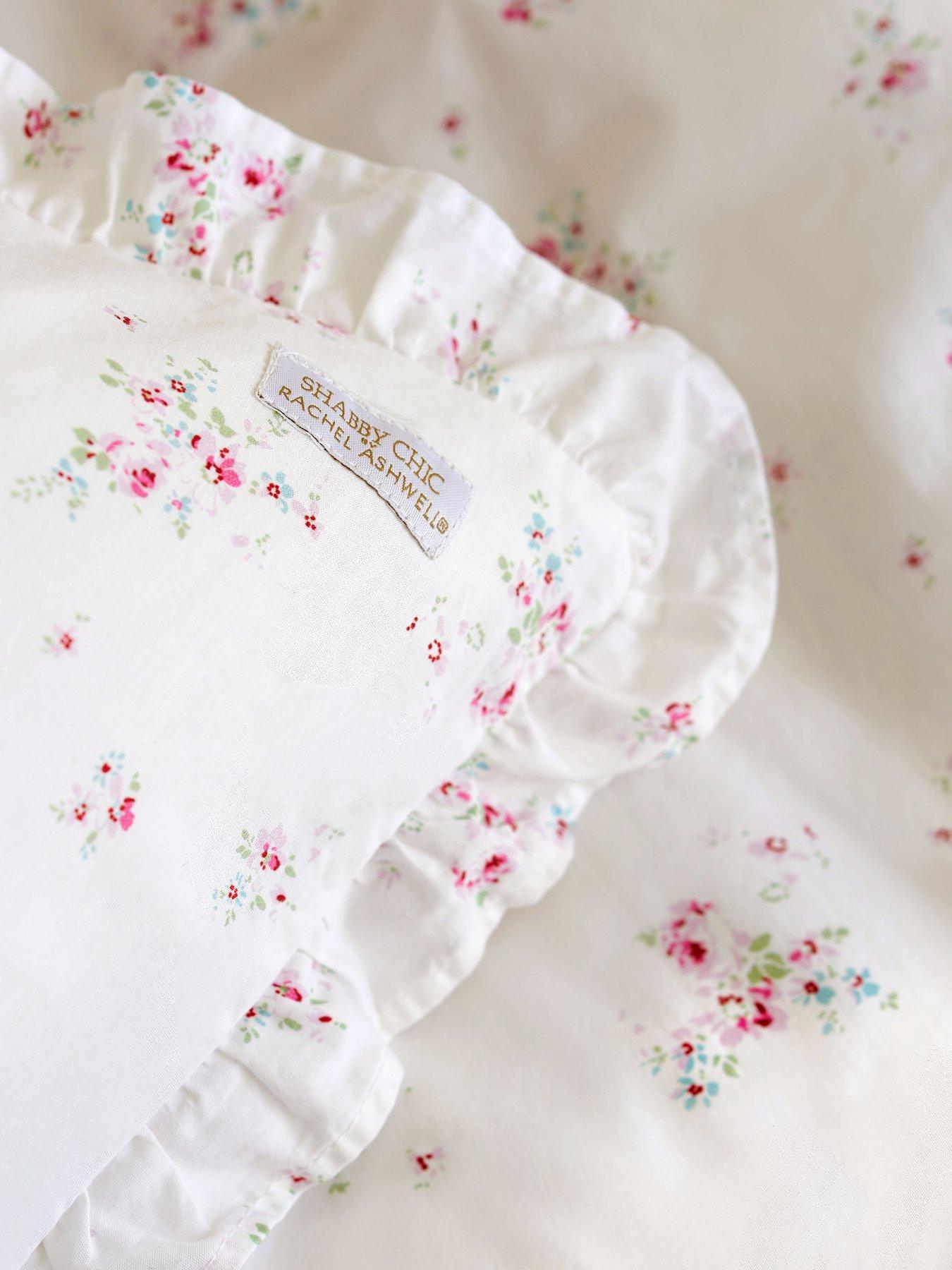 Image 6 of 7 of Shabby Chic Rosabelle Quilt Set White &amp; Pink