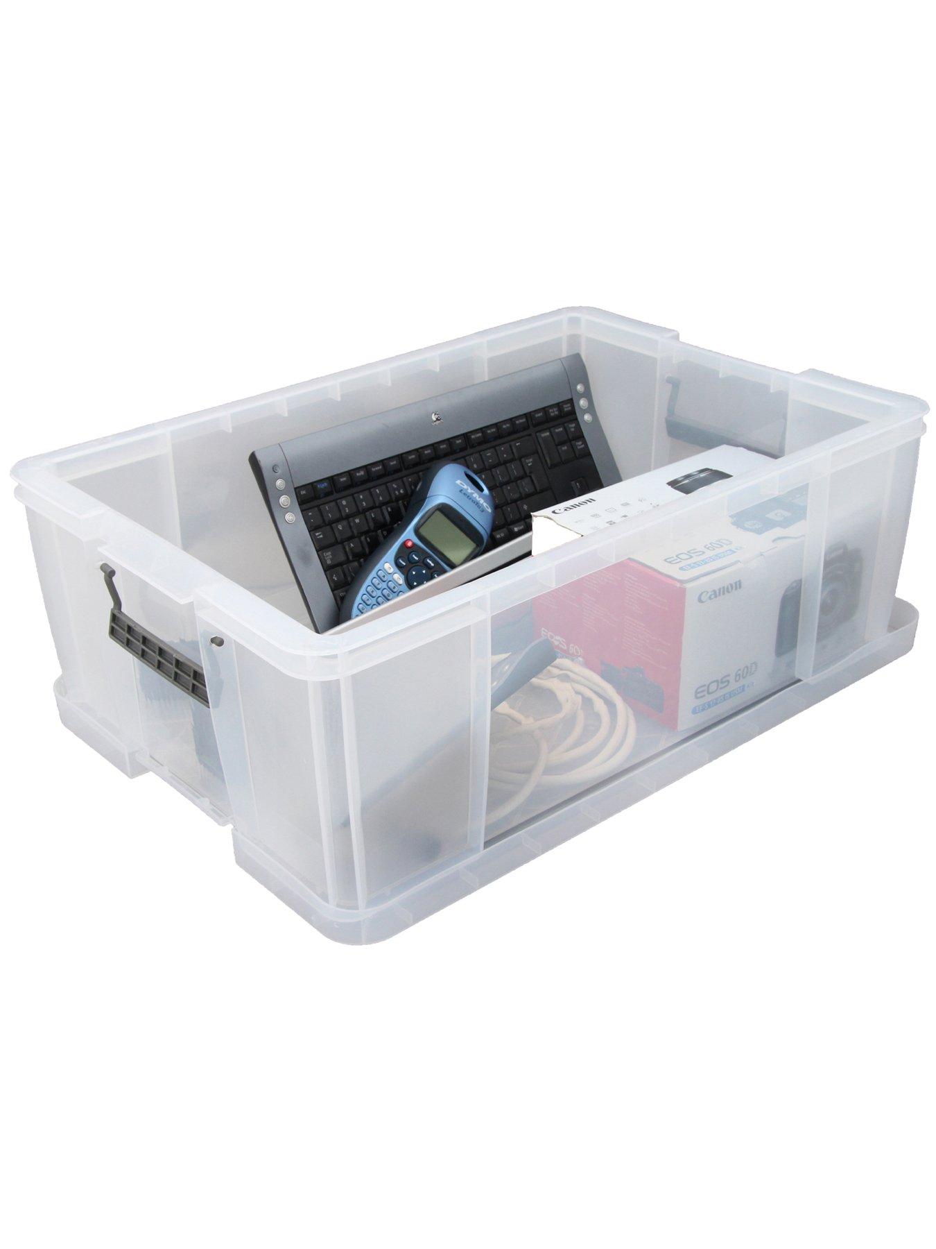 Image 4 of 4 of Whitefurze Allstore 51l Plastic Storage Box With Lid & Clamps