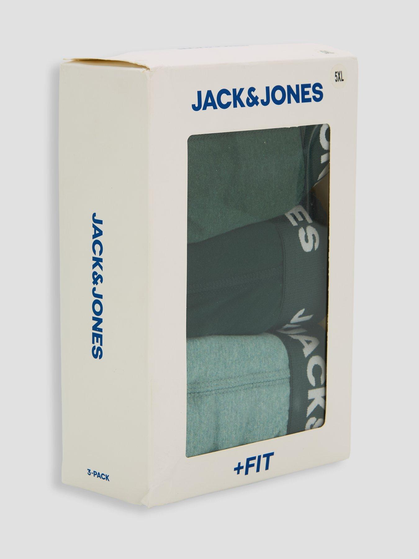 Image 4 of 4 of Jack & Jones Plus Fax 3 Pack Trunks - Multi