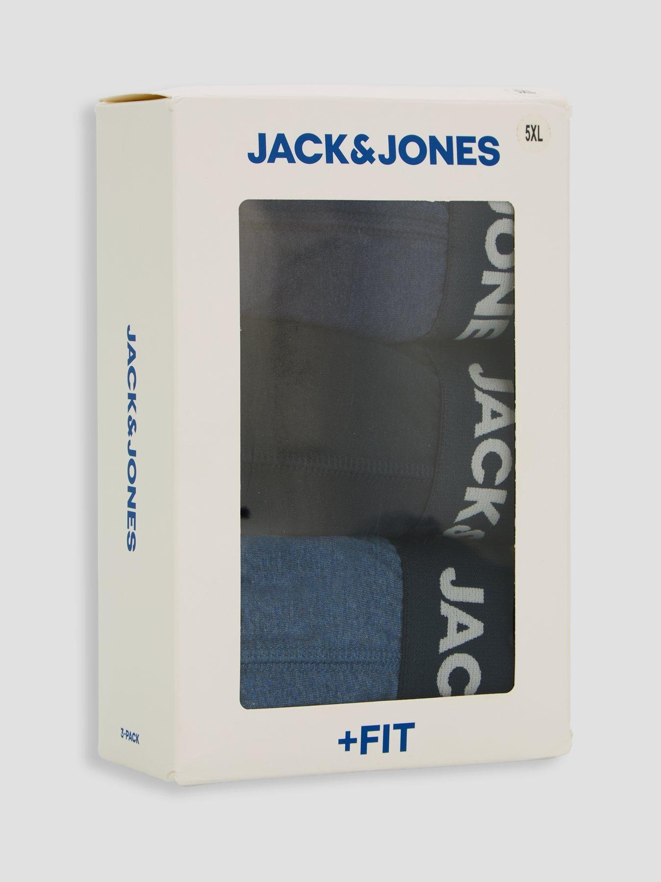 Image 4 of 4 of Jack & Jones Plus Fax 3 Pack Trunks - Multi