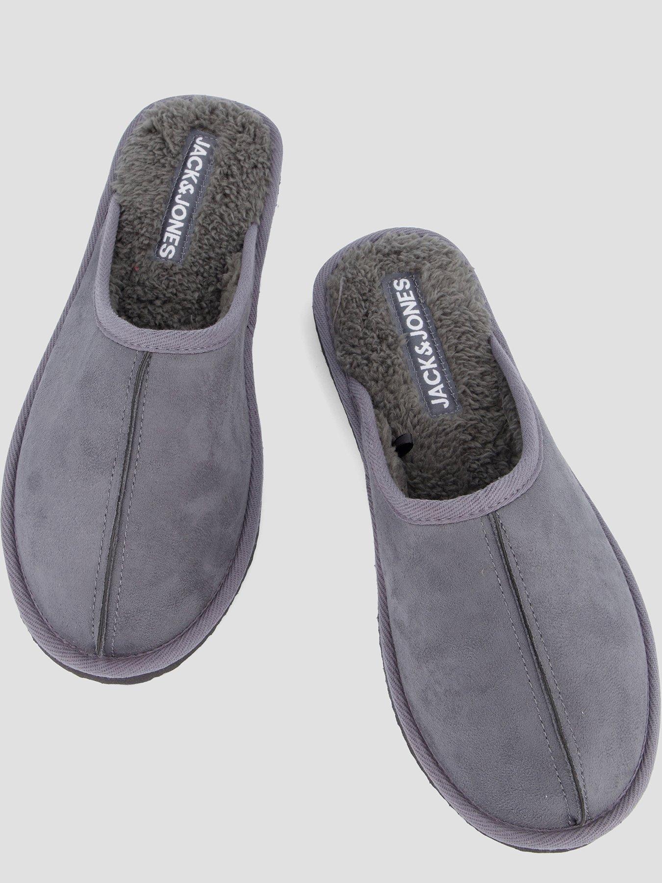 Image 3 of 7 of Jack & Jones Mens Soft Lined Slip-On Mule Slippers - Castlerock