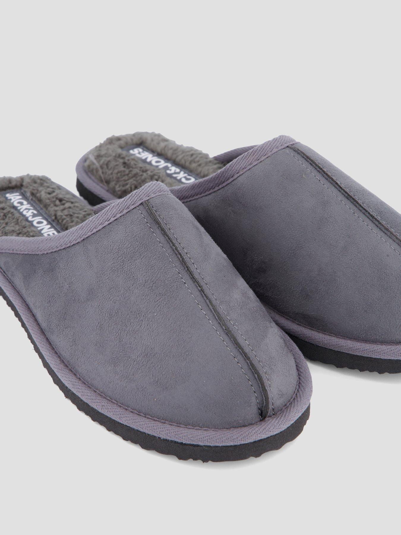 Image 5 of 7 of Jack & Jones Mens Soft Lined Slip-On Mule Slippers - Castlerock