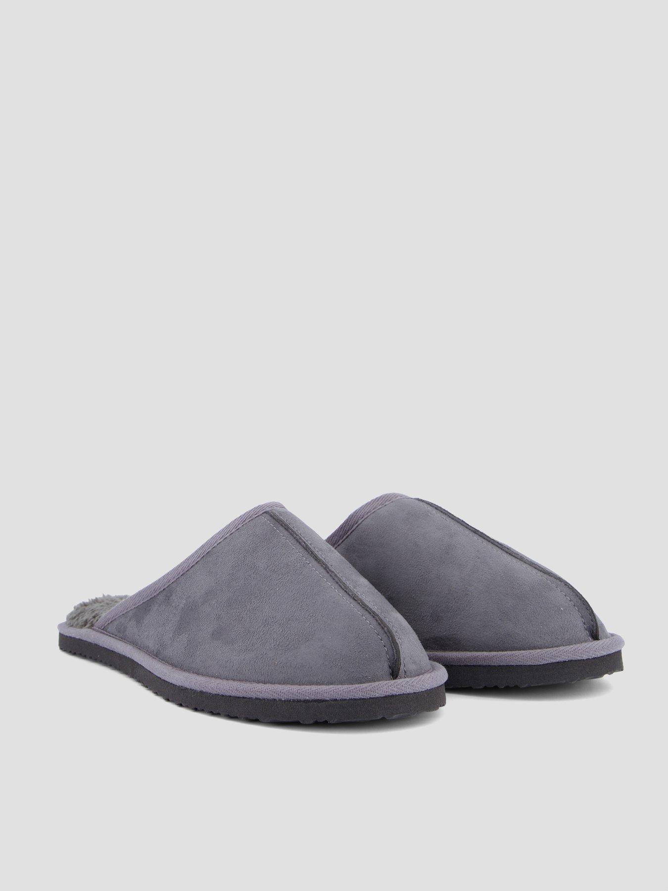 Image 6 of 7 of Jack & Jones Mens Soft Lined Slip-On Mule Slippers - Castlerock