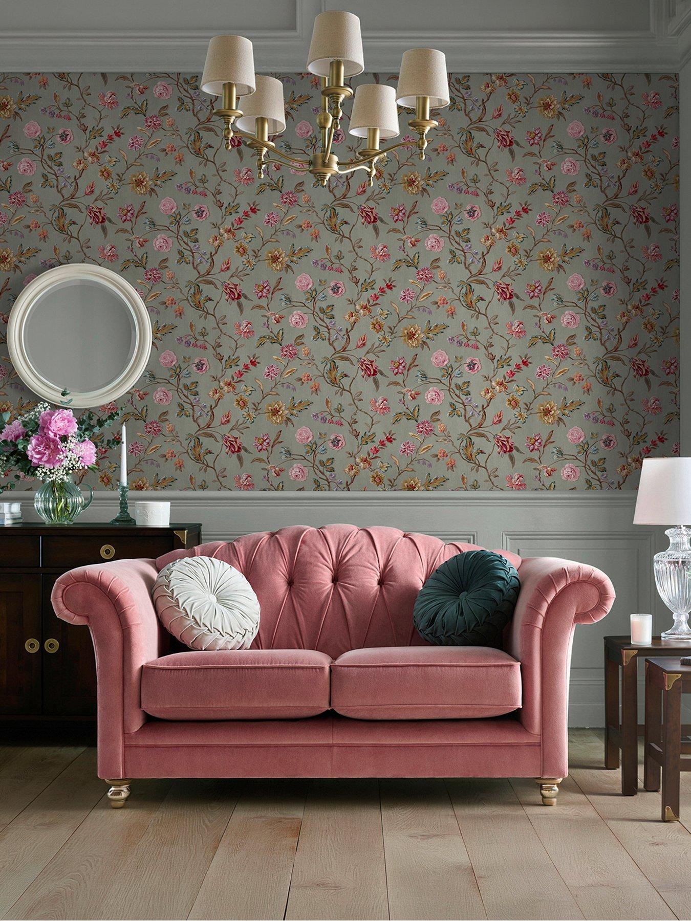 Laura Ashley Lingmell Trail Antique Green Wallpaper