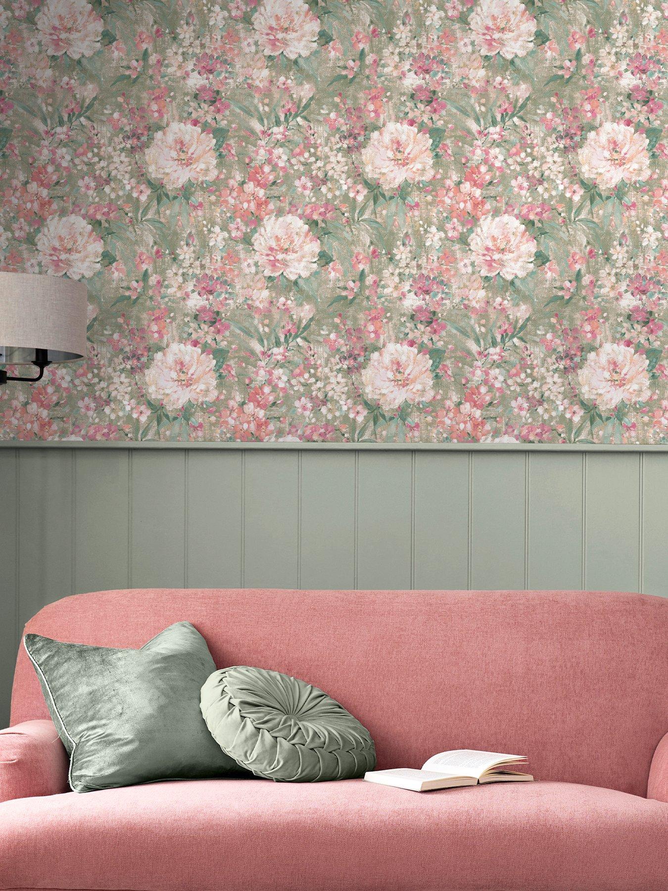Laura Ashley Laura Ashley Mayville Hedgerow Green Wallpaper