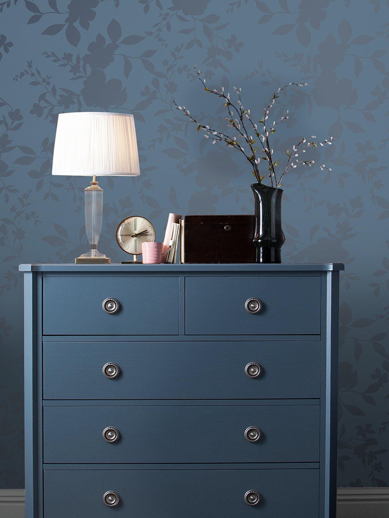 Laura Ashley Laura Ashley Westbourne Midnight Blue Wallpaper