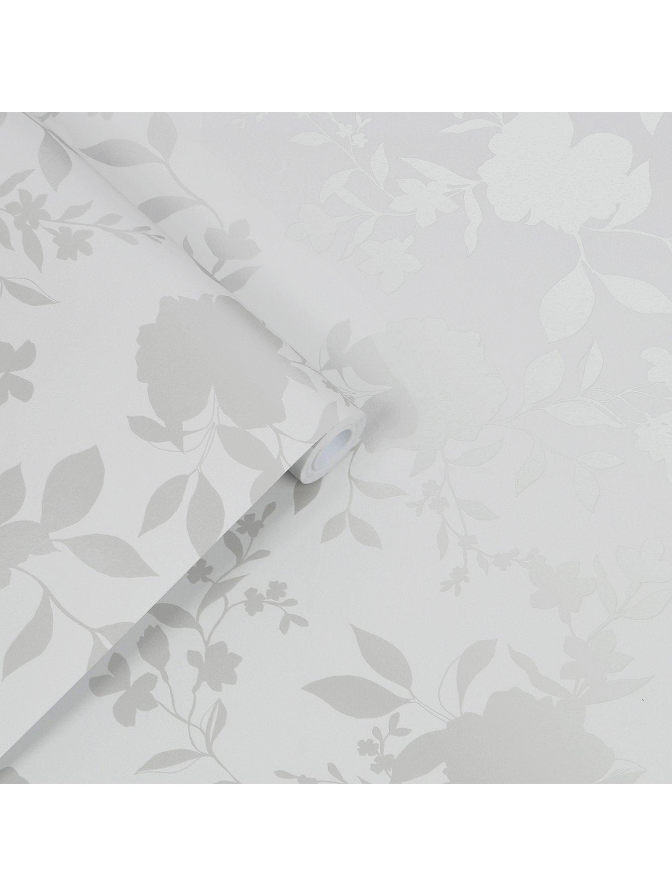 Image 3 of 4 of Laura Ashley Laura Ashley Westbourne Silver Wallpaper