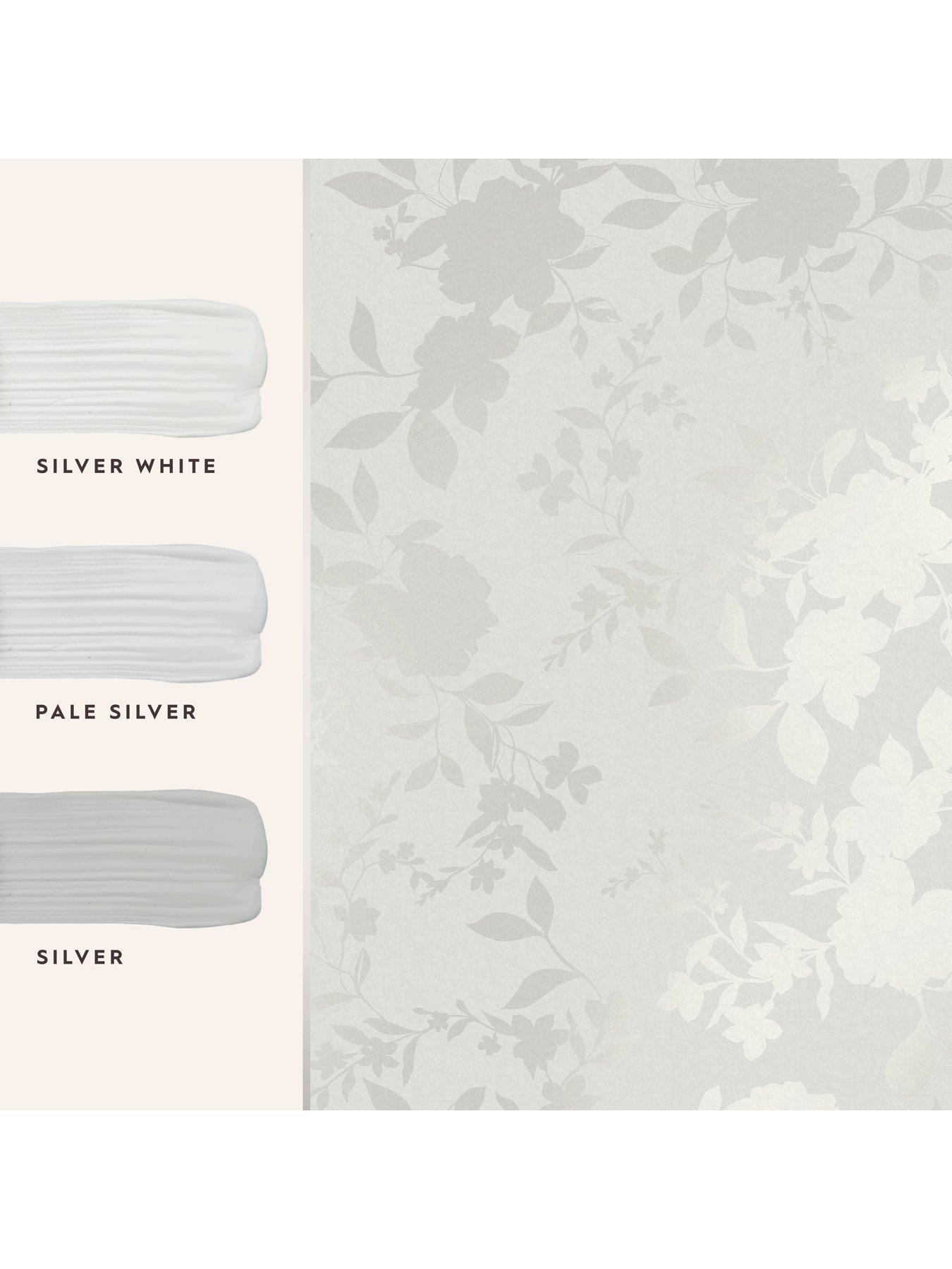 Image 4 of 4 of Laura Ashley Laura Ashley Westbourne Silver Wallpaper