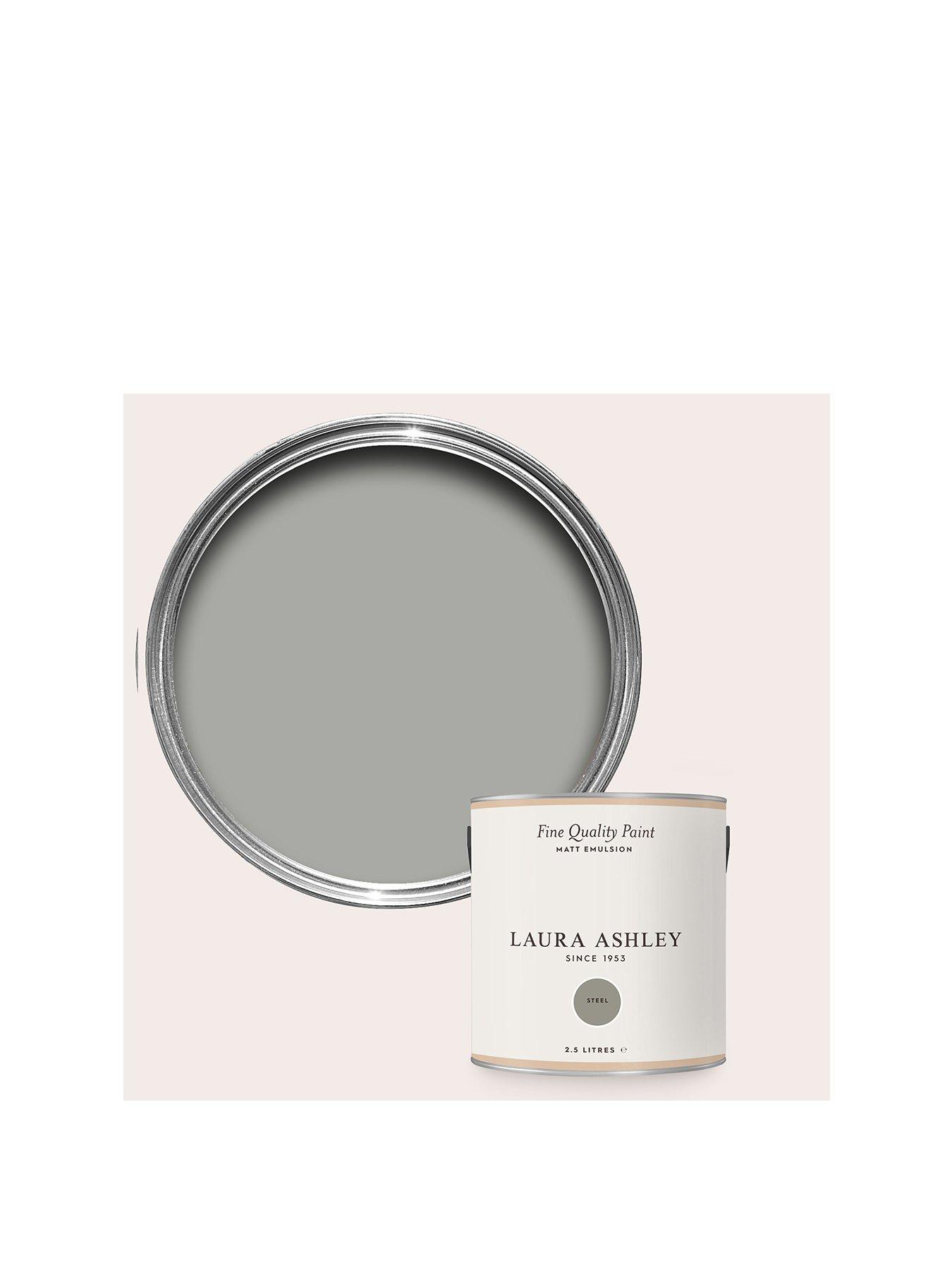 Image 1 of 4 of Laura Ashley Matt Emulsion Steel 2.5l Paint