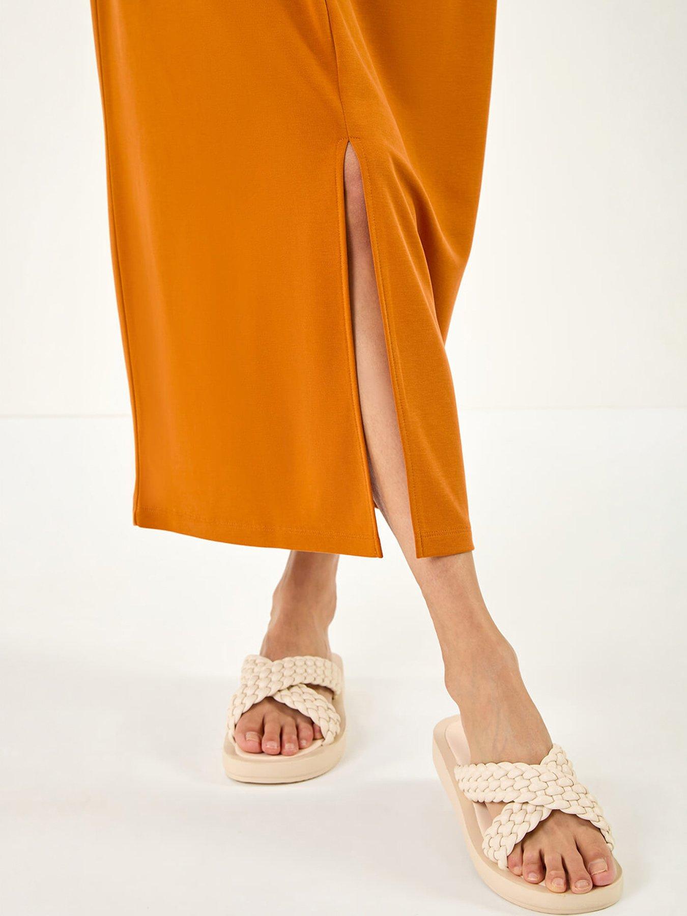 Image 2 of 5 of Roman Soft Pique Stretch Midi Dress
