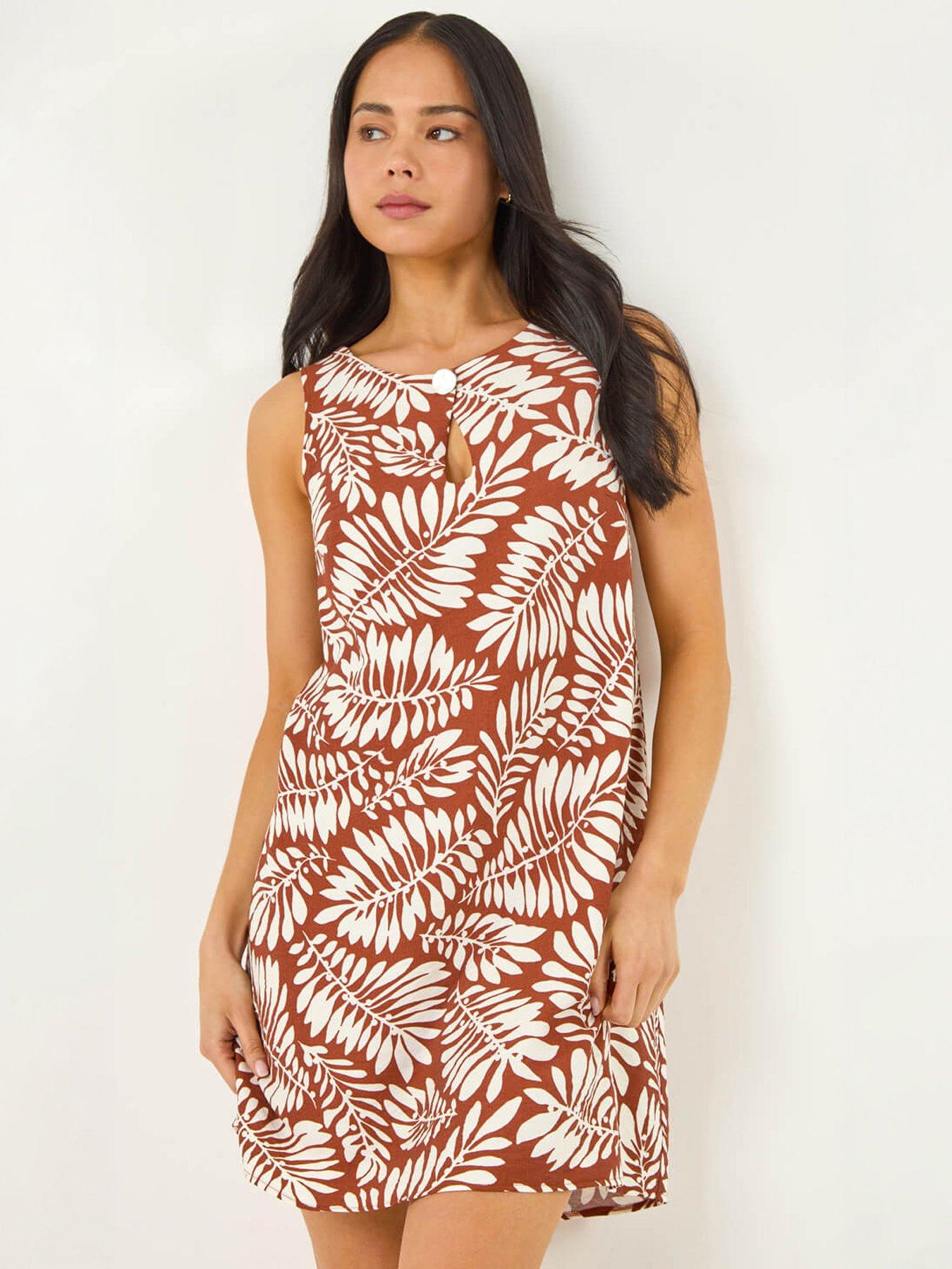 Roman Petite Button Shift Dress