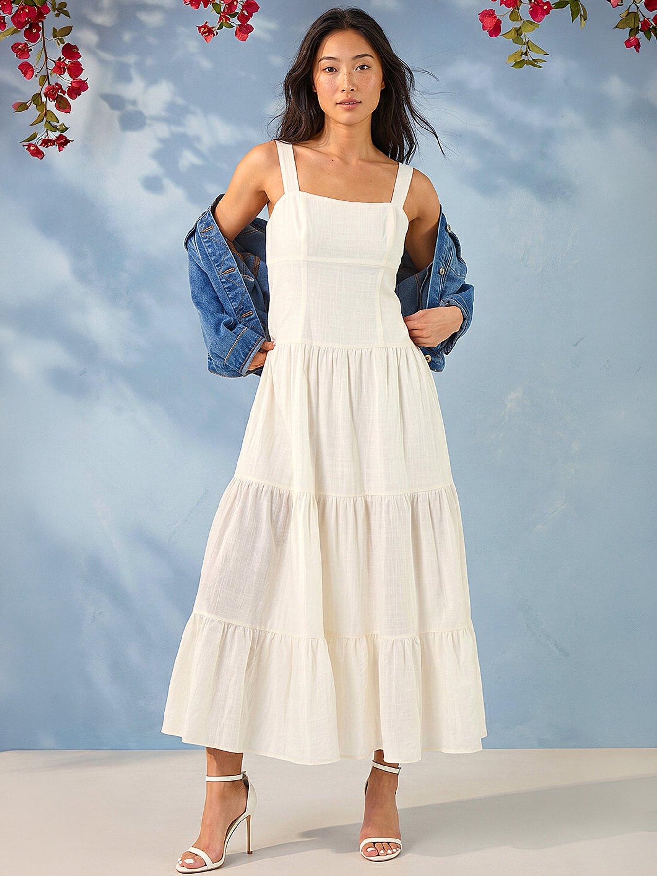 Roman Petite Seam Detail Midi Dress