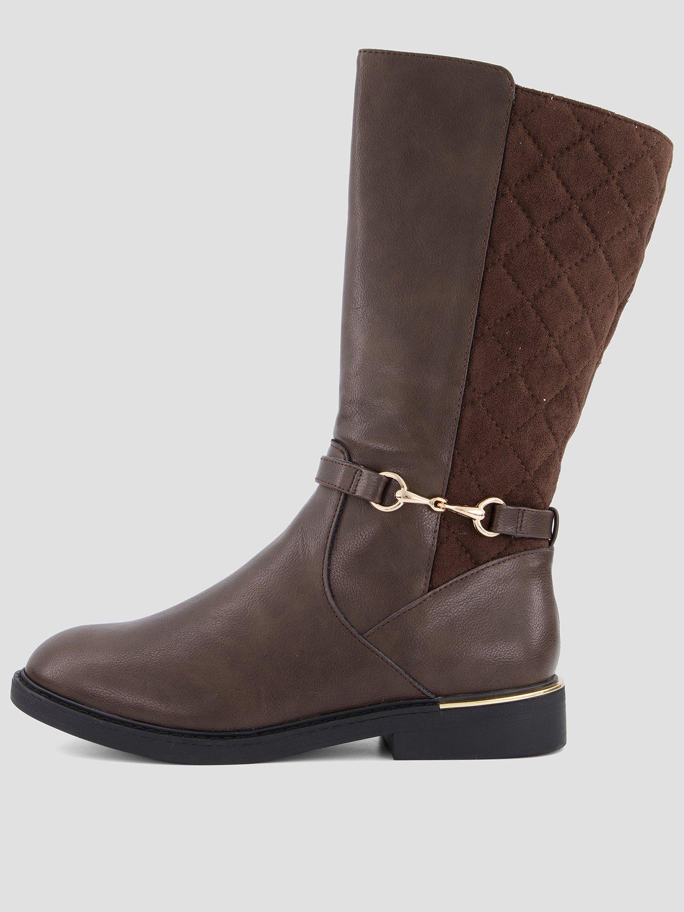 The Very Collection Older Girls Quilted Riding Boot