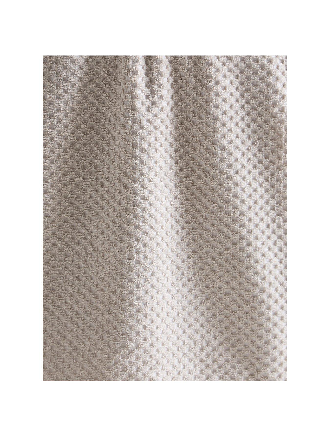 Image 2 of 4 of Dreams & Drapes Popcorn Check Towel Collection Natural