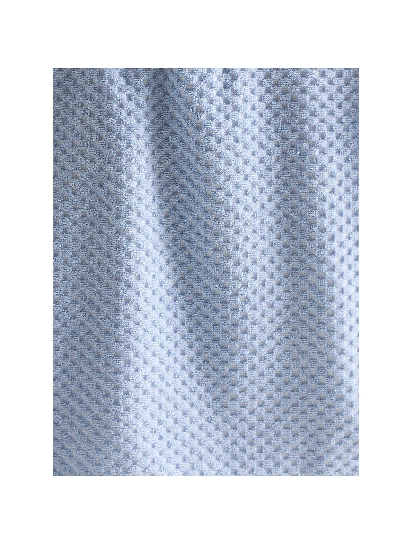 Image 2 of 4 of Dreams & Drapes Popcorn Check Towel Collection Blue