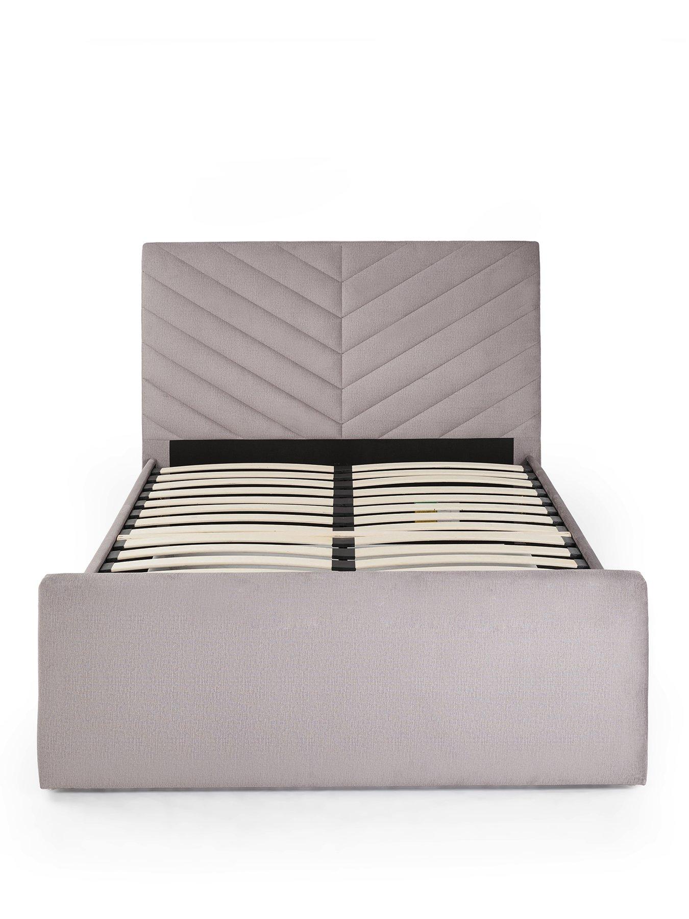 Image 2 of 7 of The Very Collection Eagan&nbsp;End Storage Drawer&nbsp;Bed with Mattress Options (Buy &amp; SAVE!) - Grey