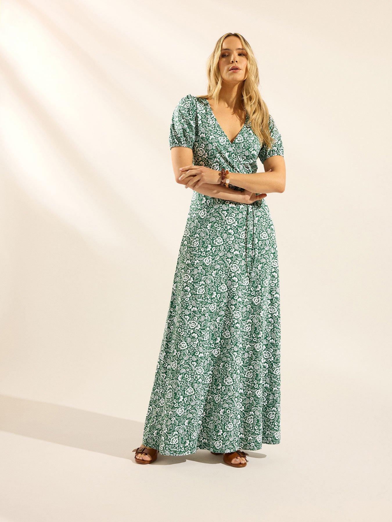 Long Tall Sally Tall Floral Wrap Maxi Dress