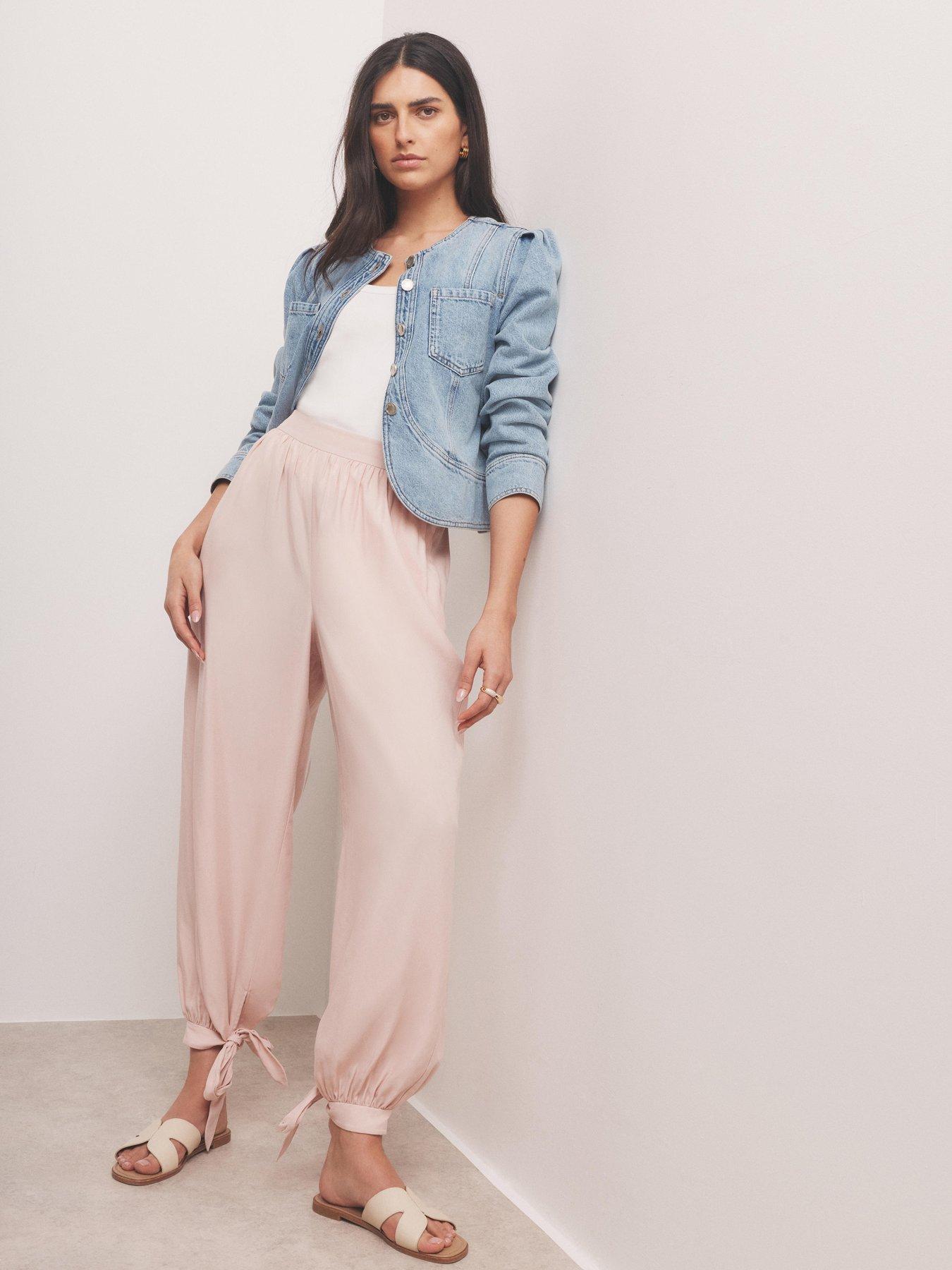 Mint Velvet Balloon Trousers - Pink