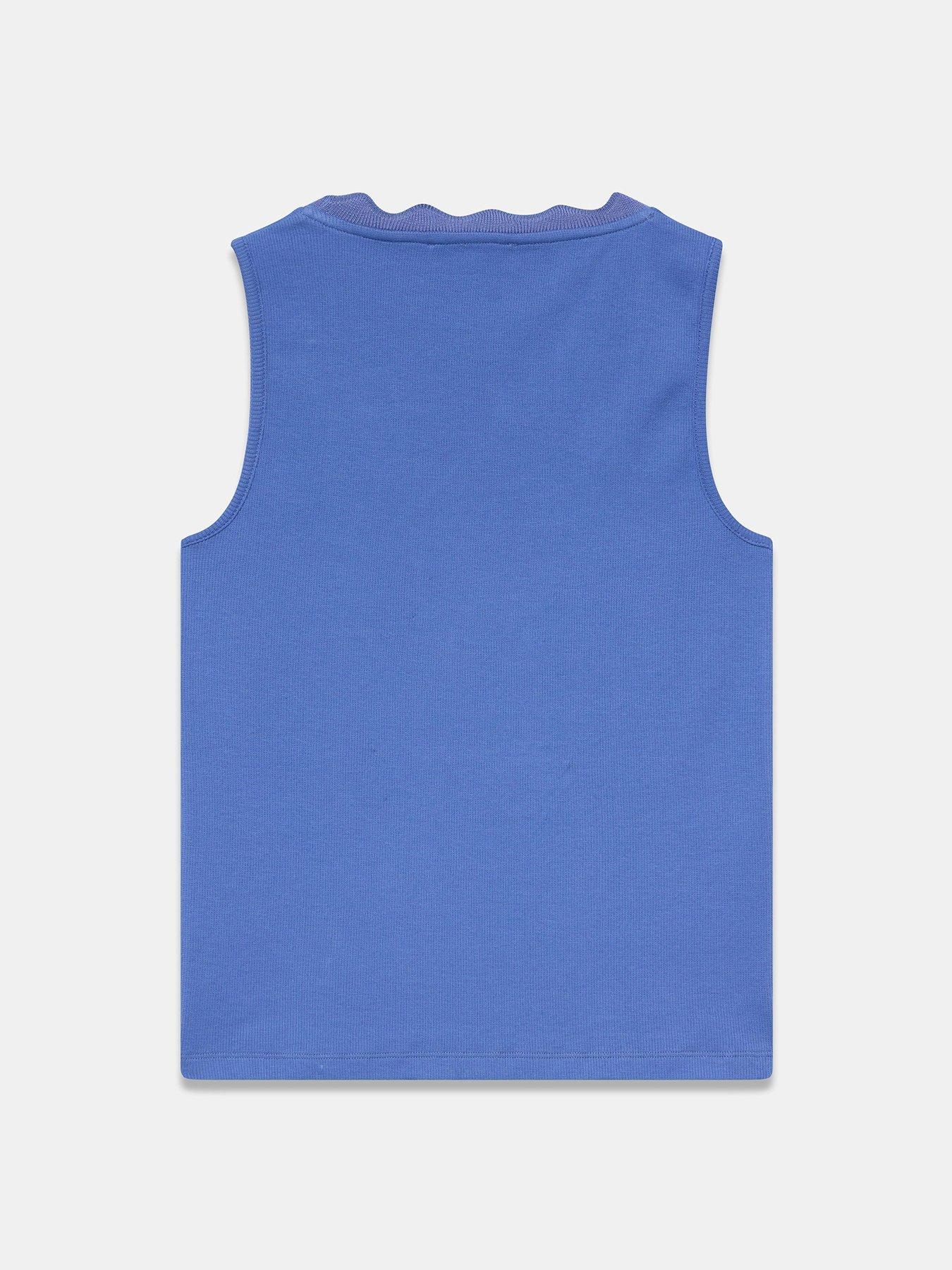 Image 6 of 6 of Mint Velvet Blue Scallop Vest