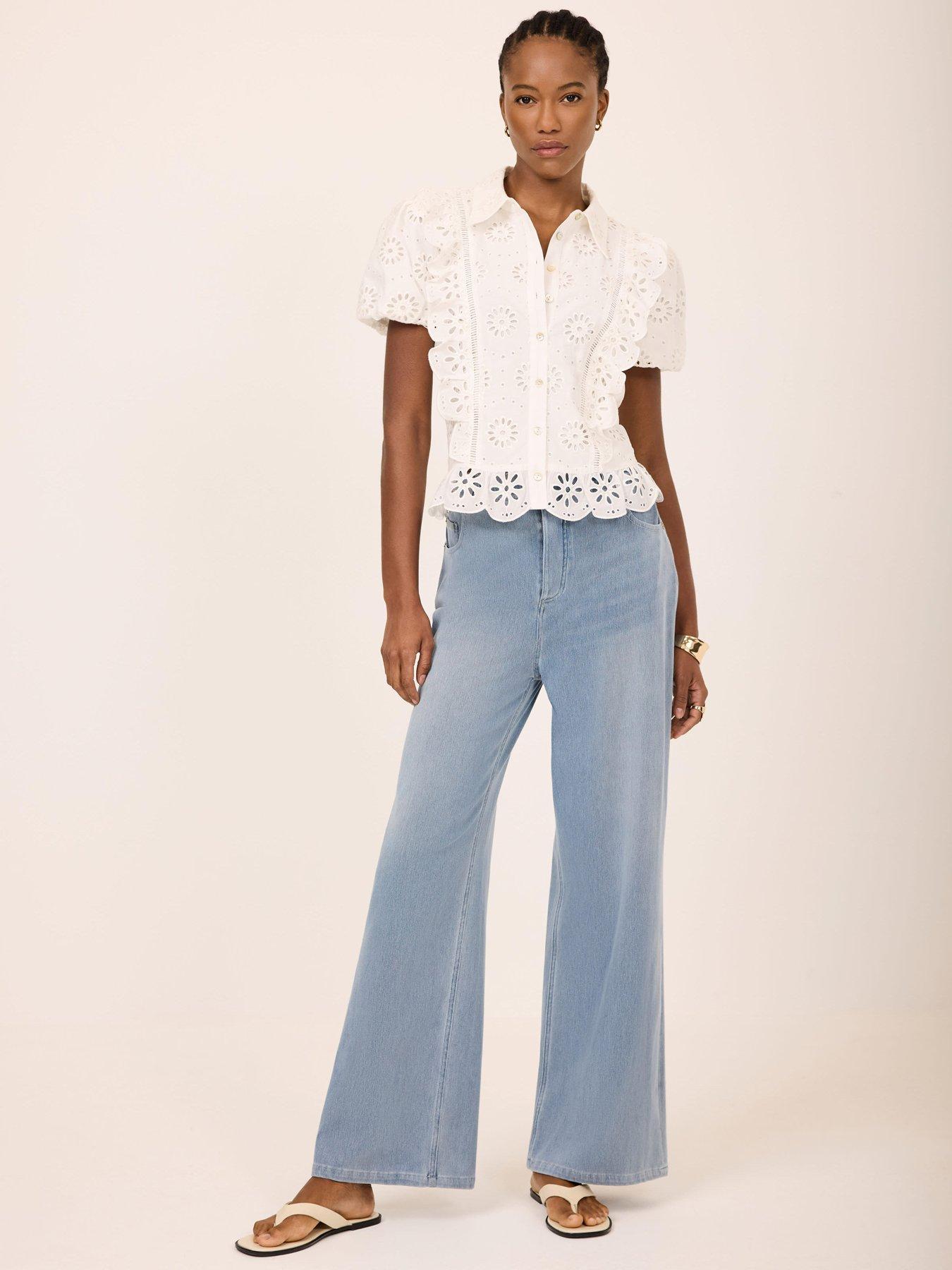 Mint Velvet Mid Indigo Denim Travel Jeans - Blue