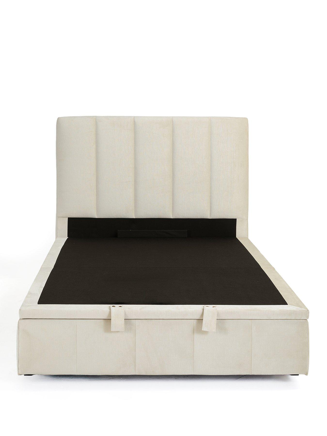 Image 2 of 7 of The Very Collection Remy Lift Up Ottoman Storage&nbsp;Bed Frame with Mattress Options (Buy &amp; SAVE!) - Natural