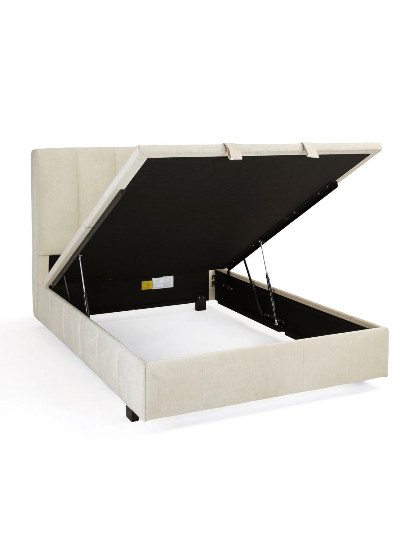 Image 4 of 7 of The Very Collection Remy Lift Up Ottoman Storage&nbsp;Bed Frame with Mattress Options (Buy &amp; SAVE!) - Natural