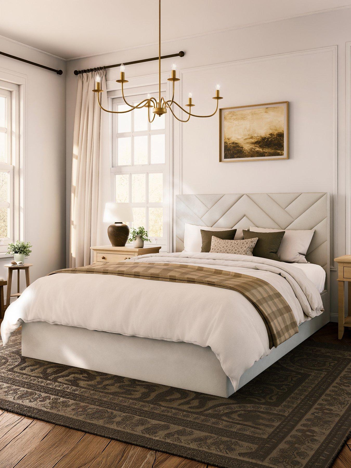 Image 1 of 7 of The Very Collection Lori End Lift Up Storage Ottoman Double Bed