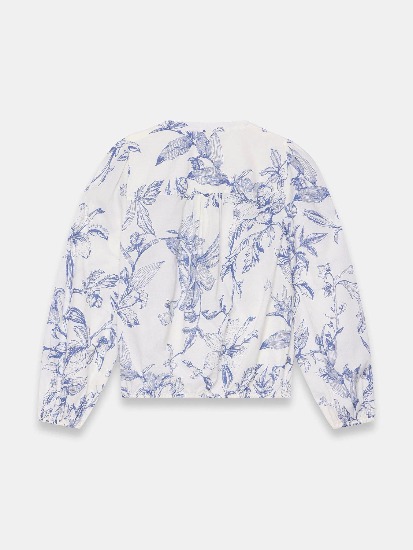 Image 6 of 6 of Mint Velvet Floral Print Blouse - Blue