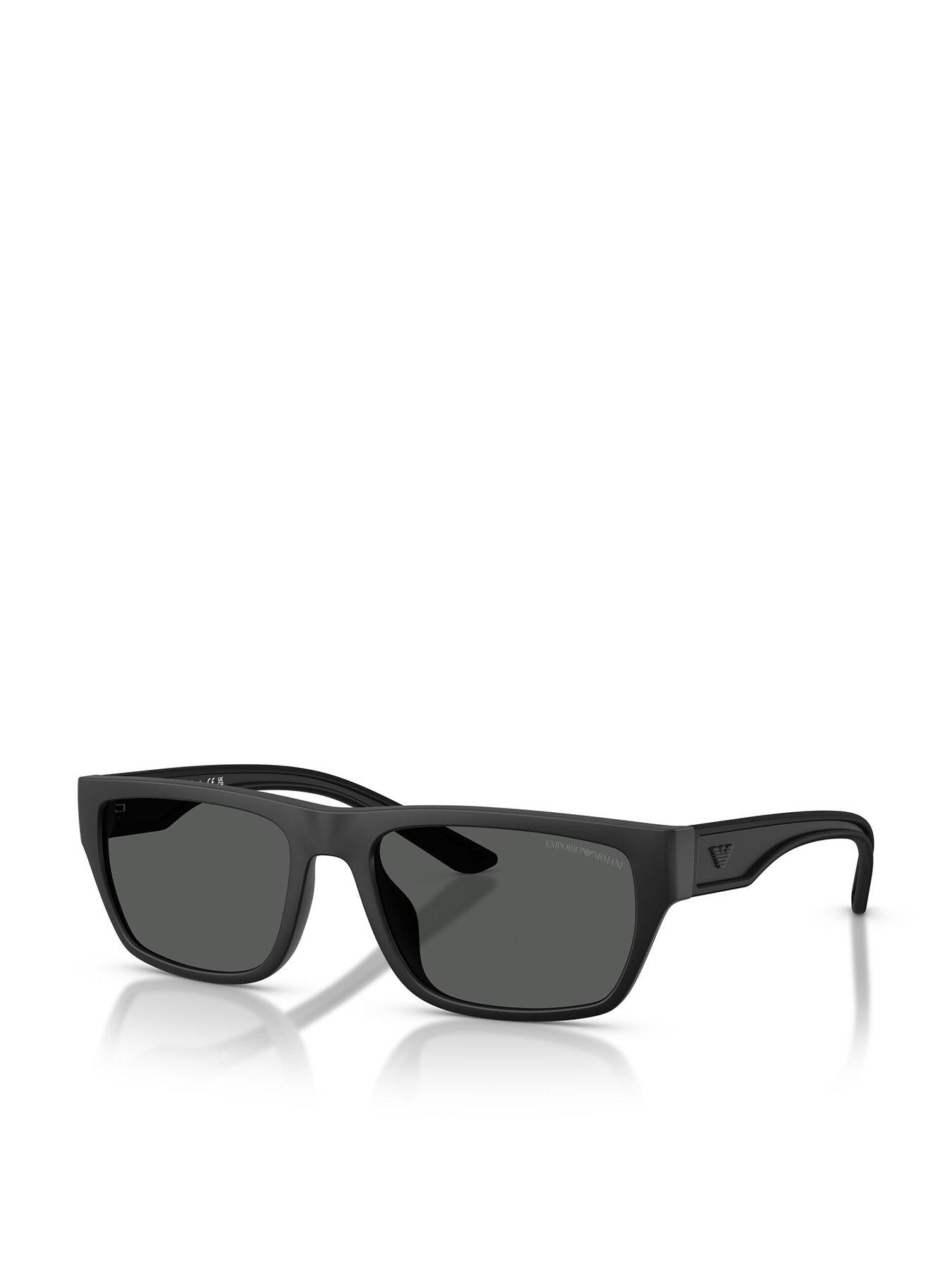 Emporio Armani 0Ea4267U Rectangular Sunglasses - Black