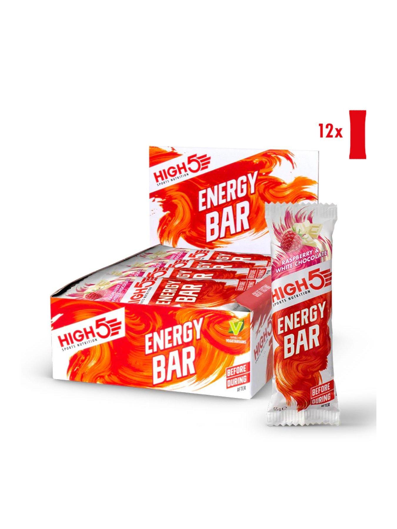 Image 1 of 4 of High5 Energy Bar 12 x 55g White Chocolate & Raspberry