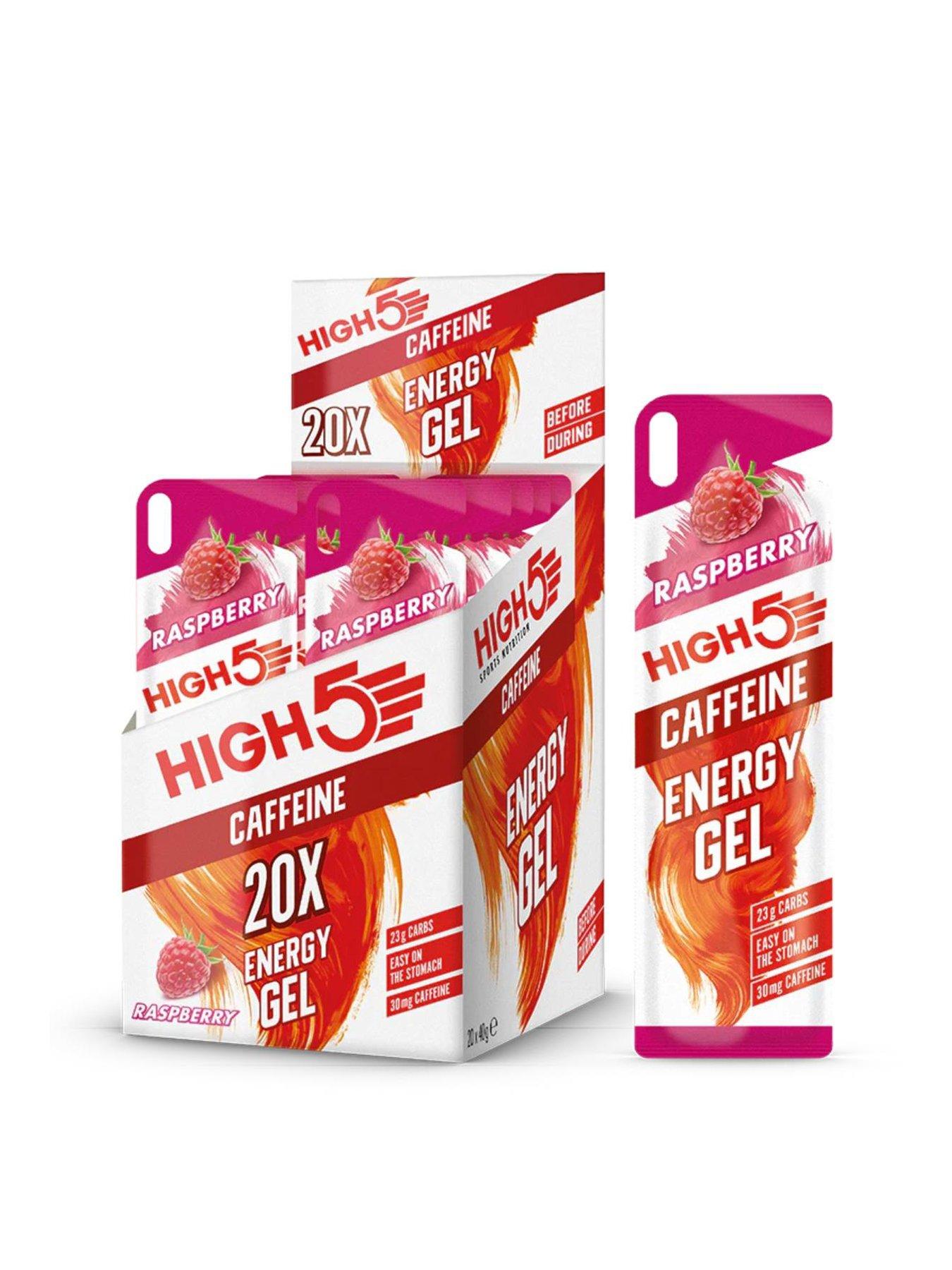 High5 Energy Gel Caffeine 20 x 40g Sachet Raspberry
