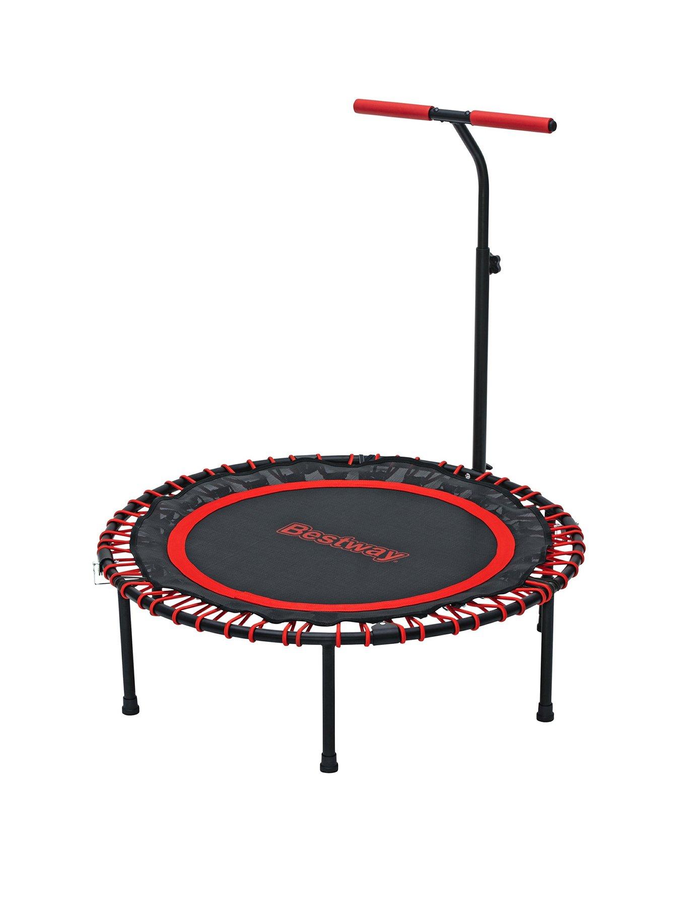 Bestway Aerobounce Adult Exercise and Rebounder Trampoline with Adjustable Handlebar