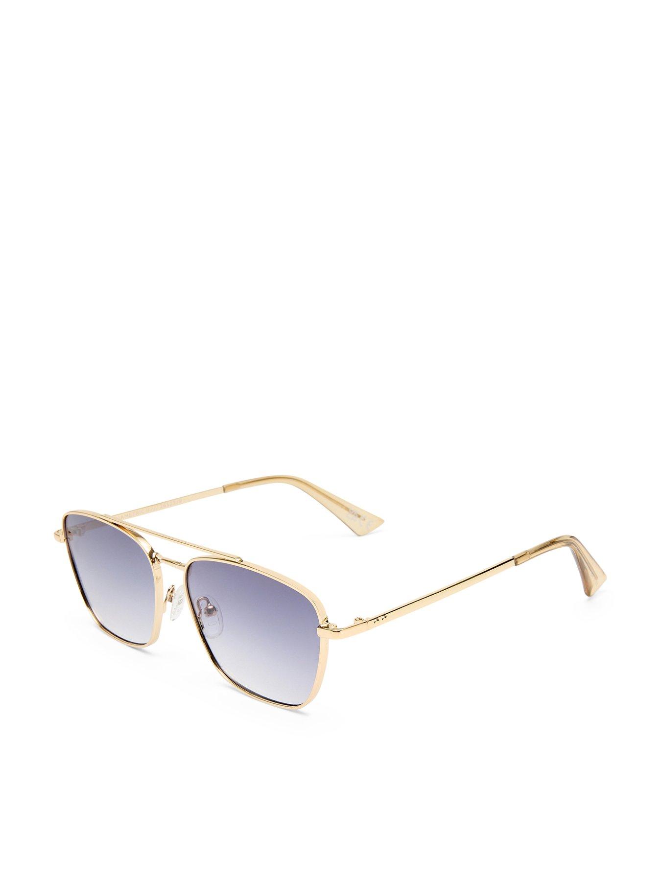 Image 1 of 4 of LE SPECS Womens Diametric Ii Square Sunglasses - Gold