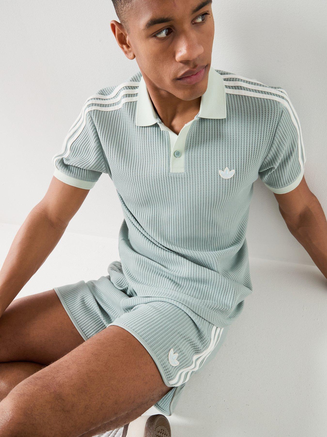 Image 4 of 6 of adidas Originals Mens Waffle Polo - Green