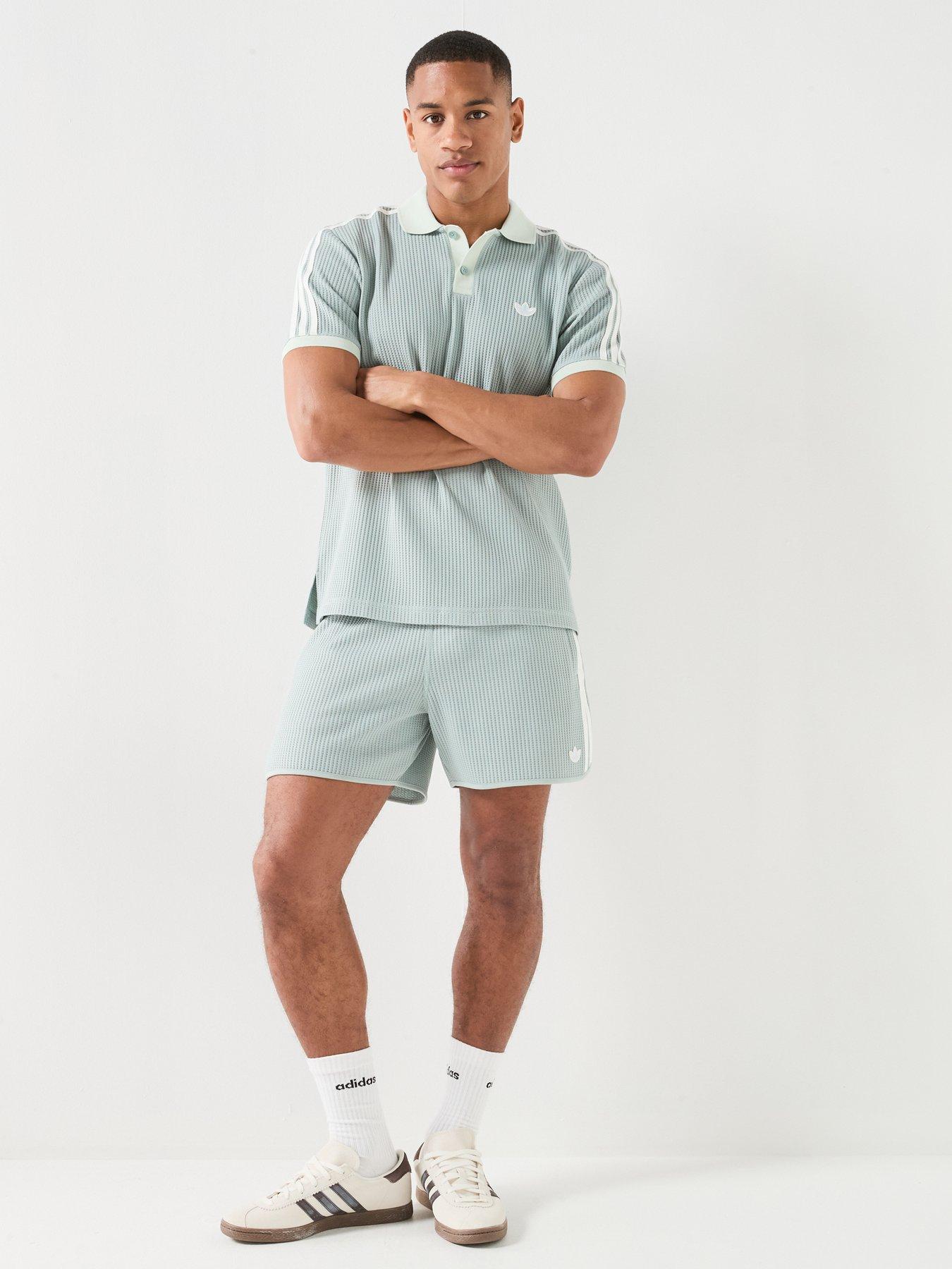 Image 6 of 6 of adidas Originals Mens Waffle Polo - Green