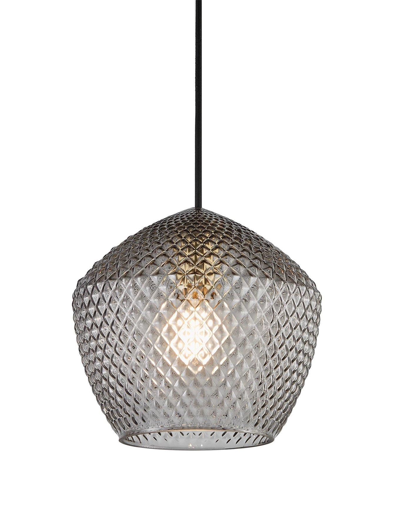 Image 3 of 5 of Nordlux Nordlux Orbiform Pendant Brass Light - Smoke