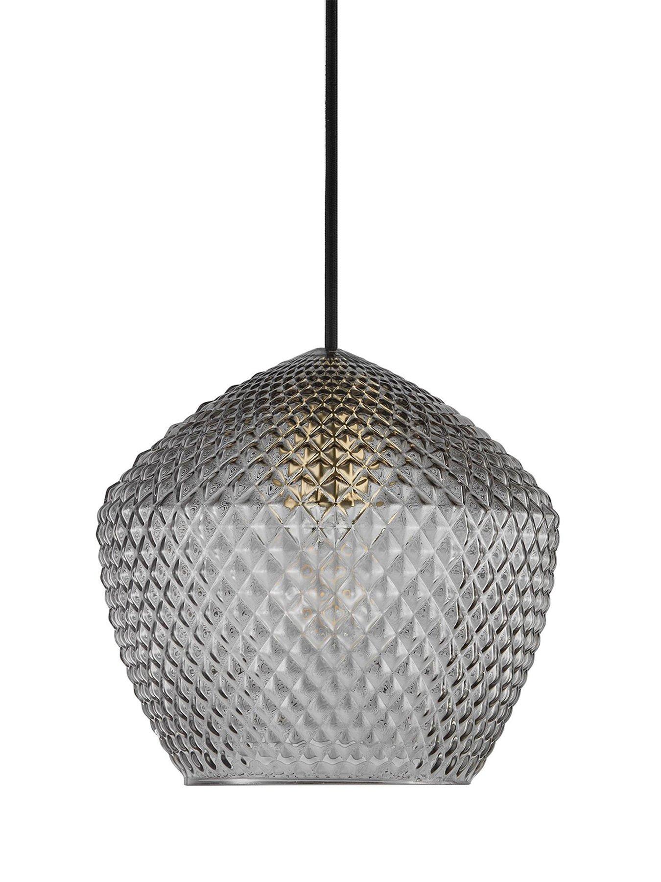 Image 4 of 5 of Nordlux Nordlux Orbiform Pendant Brass Light - Smoke