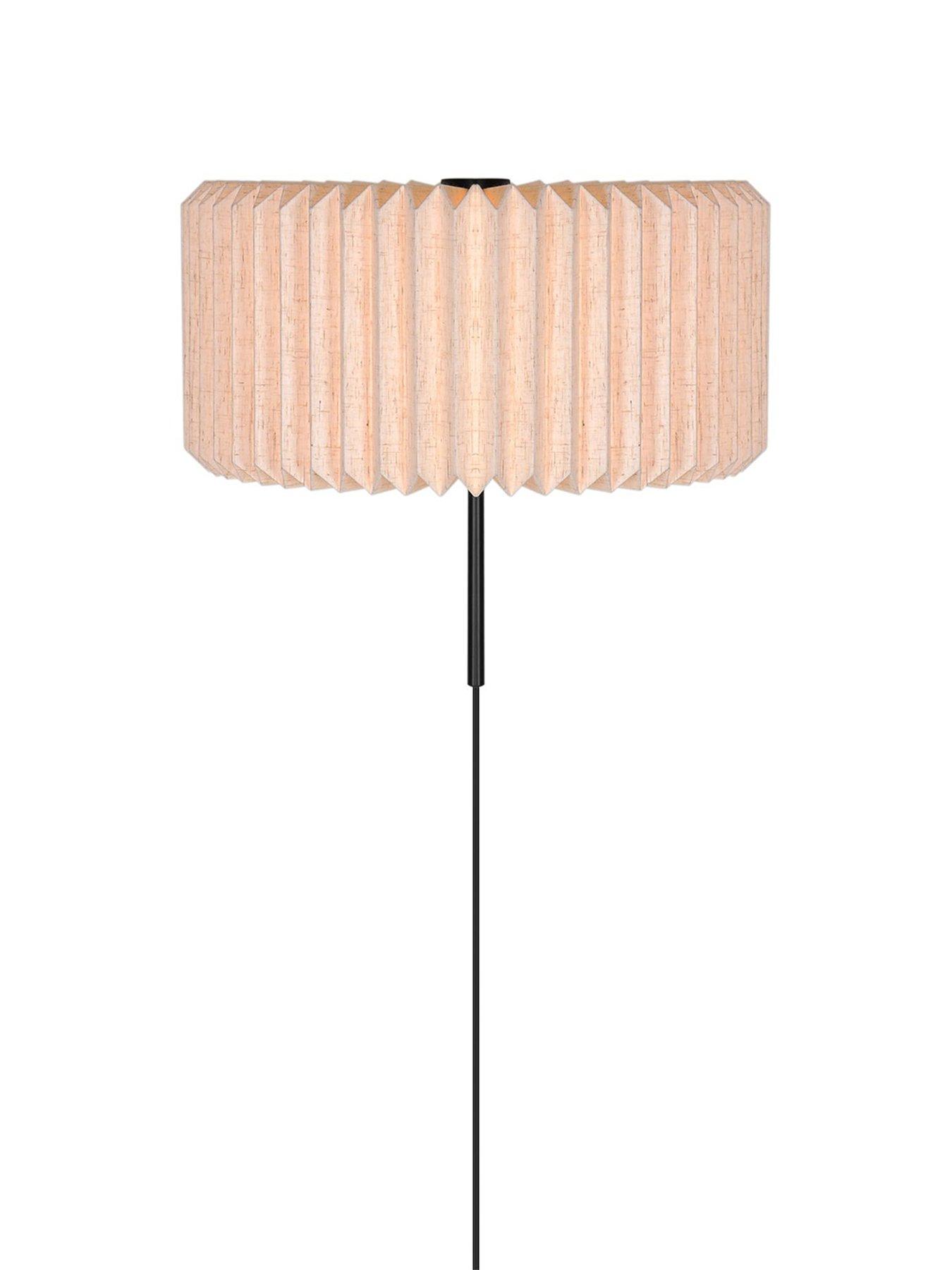 Image 4 of 6 of Nordlux Vivienne 40 Pendant Light Black with Paper and Linen Fabric