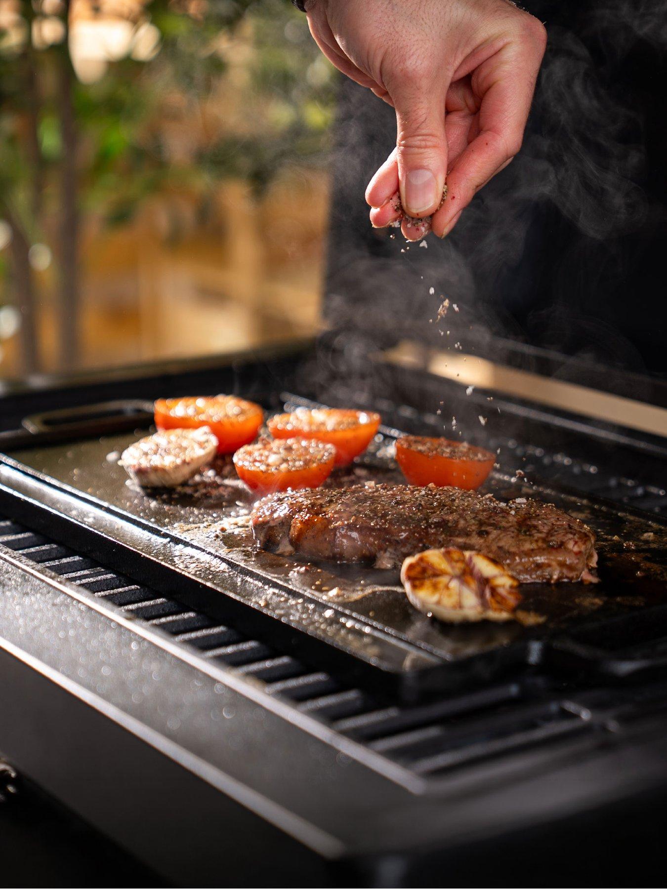 Vonshef Cast Iron Griddle - 50cm Double Sided