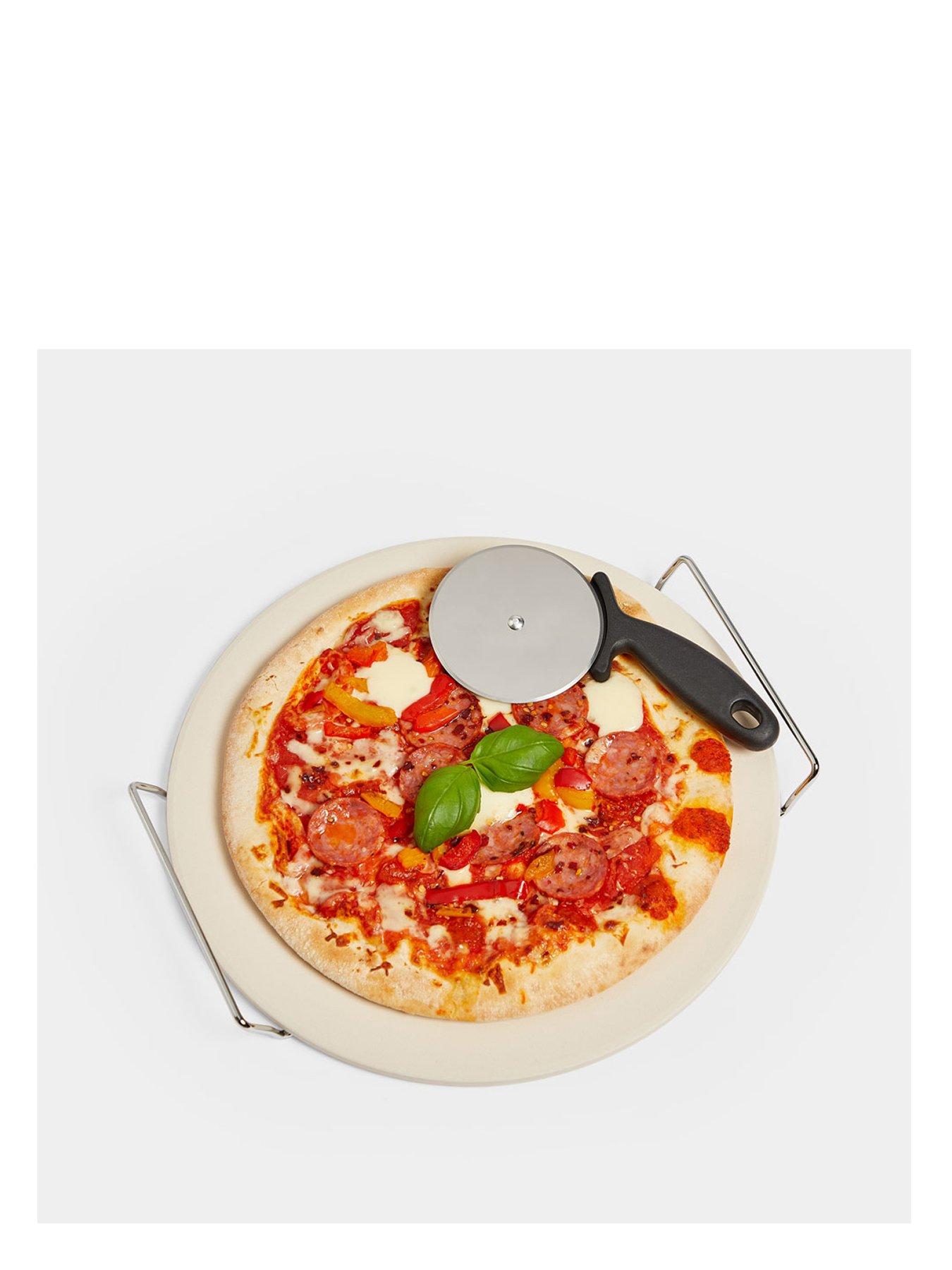 Image 2 of 6 of Vonshef Bbq Pizza Stone & Cutter