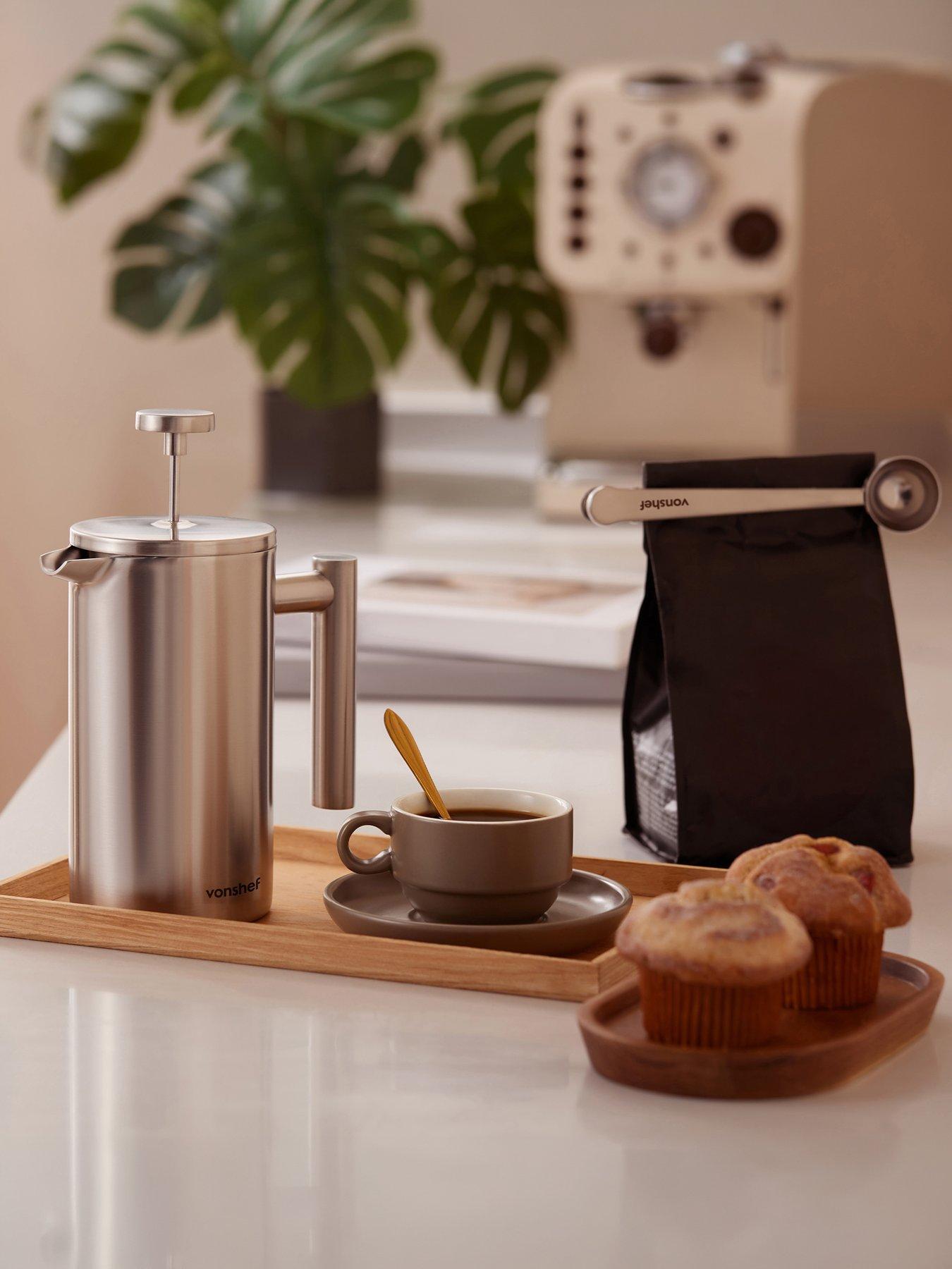 Vonshef 6 Cup Cafetiere With Spoon