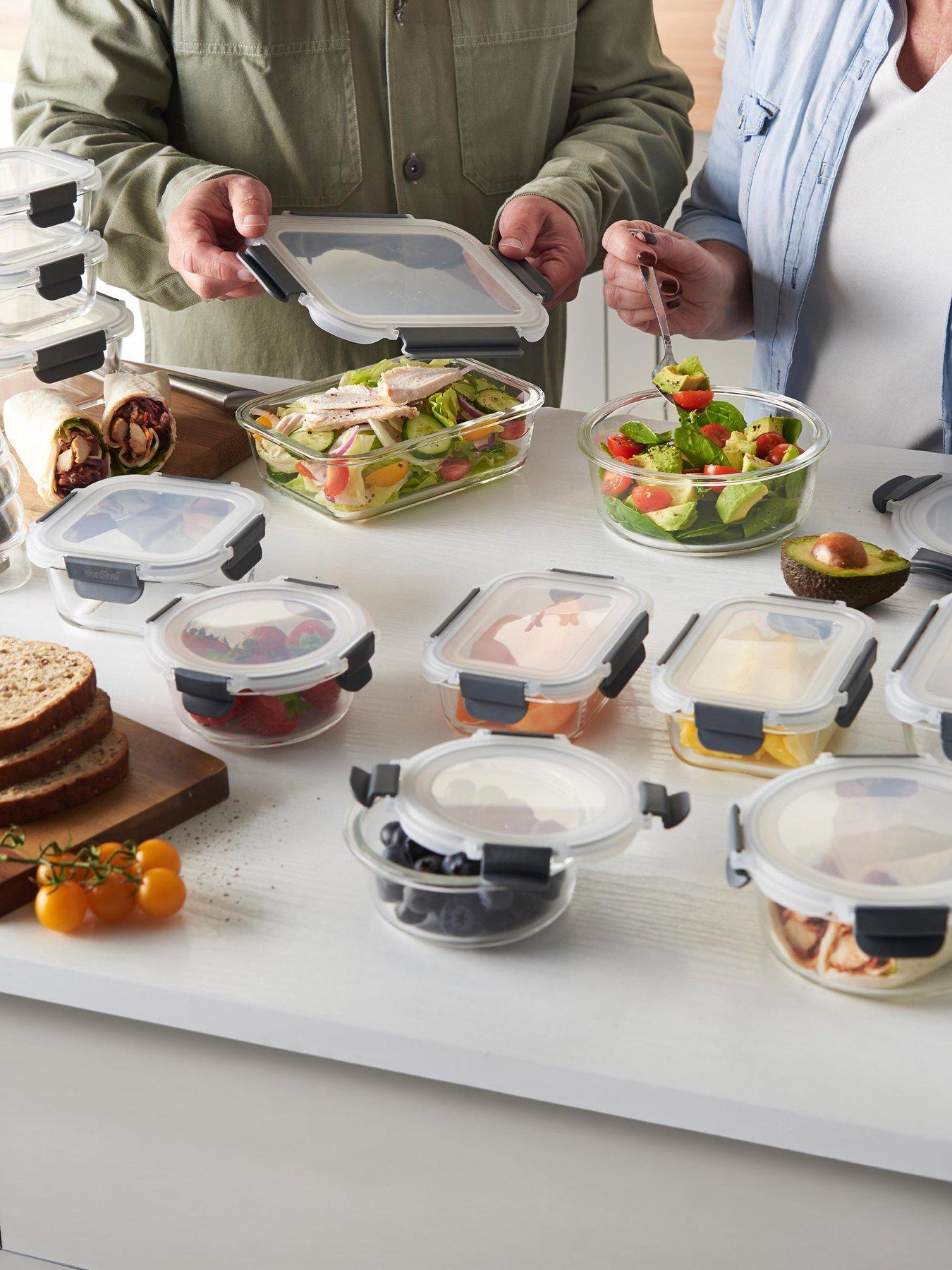 Vonshef Glass Food Storage Containers - 12 Piece Set