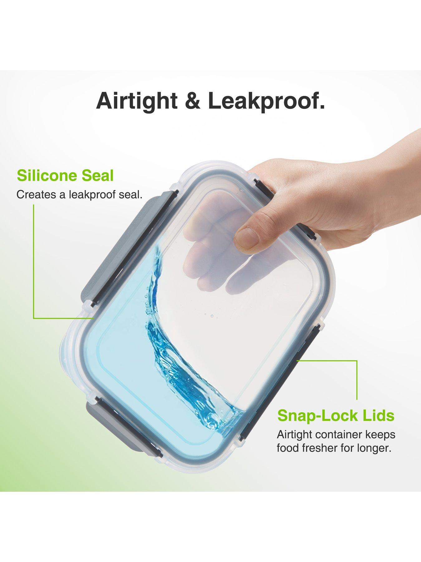 Image 4 of 7 of Vonshef Glass Food Storage Containers - 3 Piece Set