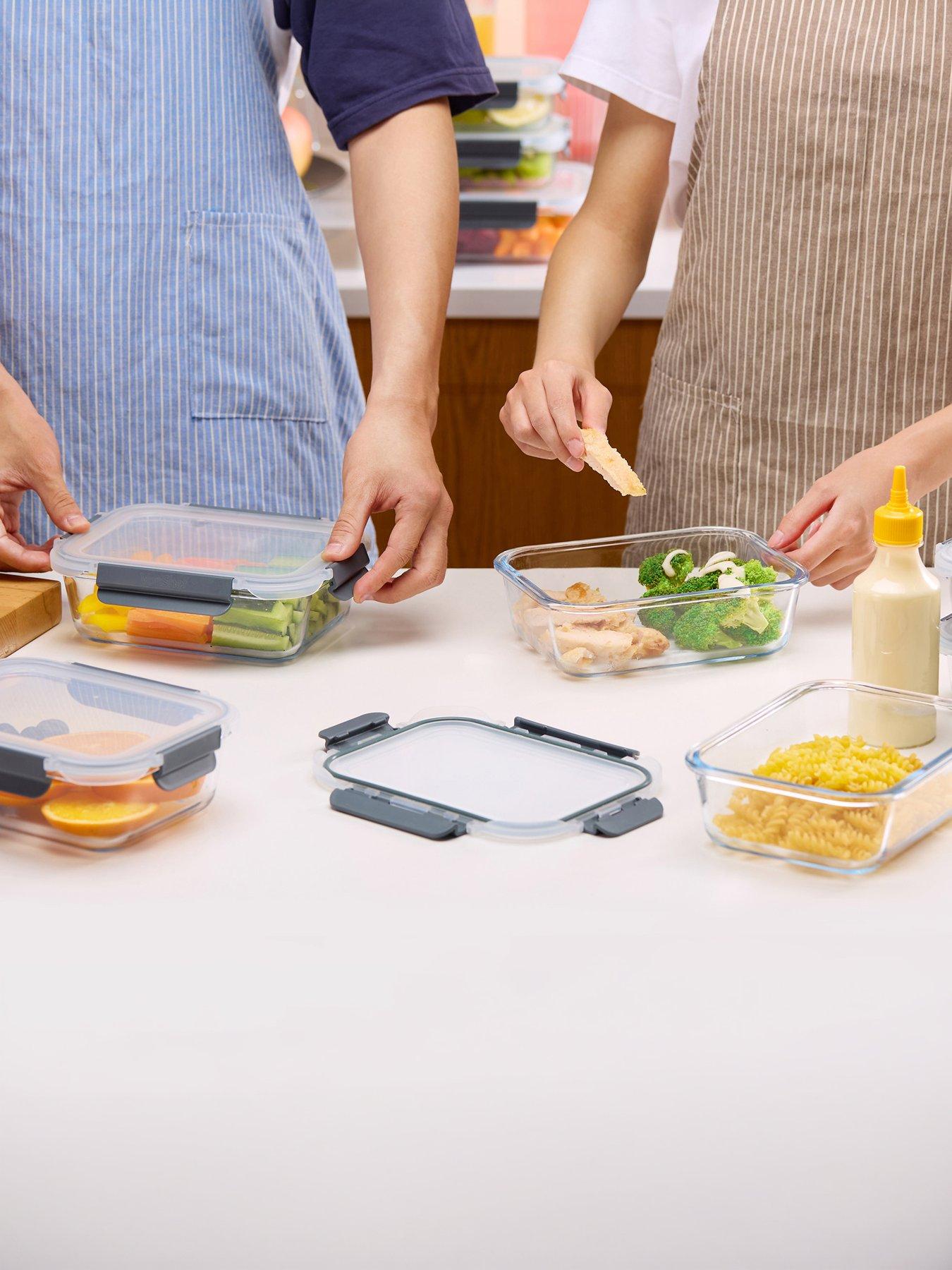 Vonshef Glass Food Storage Containers - 5 Piece Set