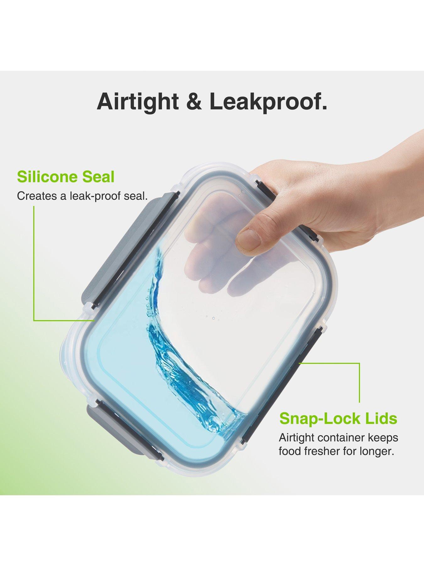 Image 5 of 8 of Vonshef Glass Food Storage Containers - 5 Piece Set